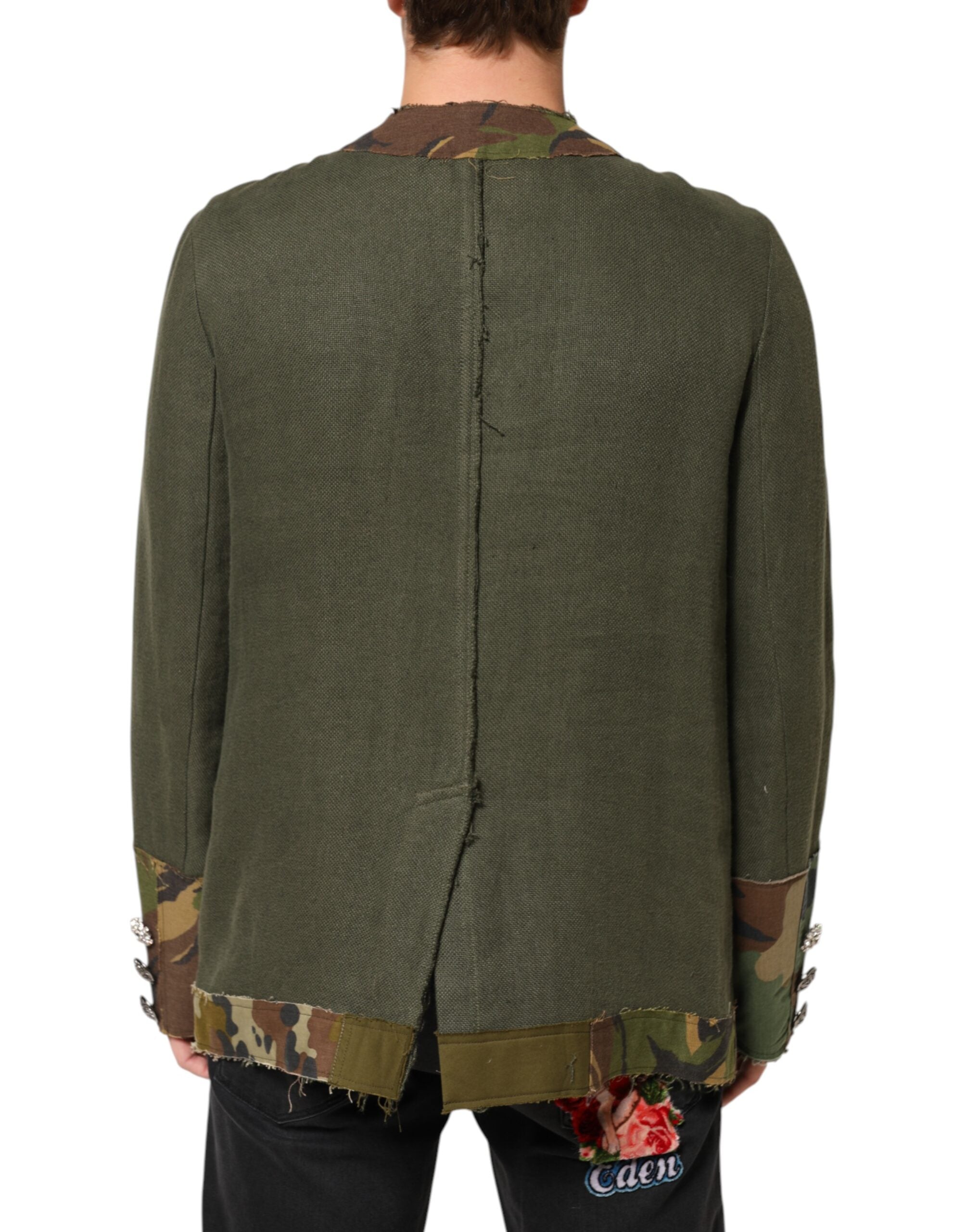 Dolce & Gabbana Brown Camouflage Cargo Jacket