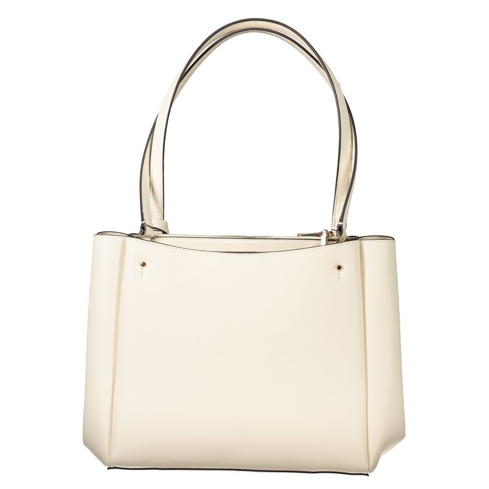 Guess Jeans Bianco Polyurethane Women Handbag LUNESCAPE