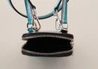 Dolce & Gabbana Blue Leather Cross Body Neck Strap Card Slot Phone Pocket