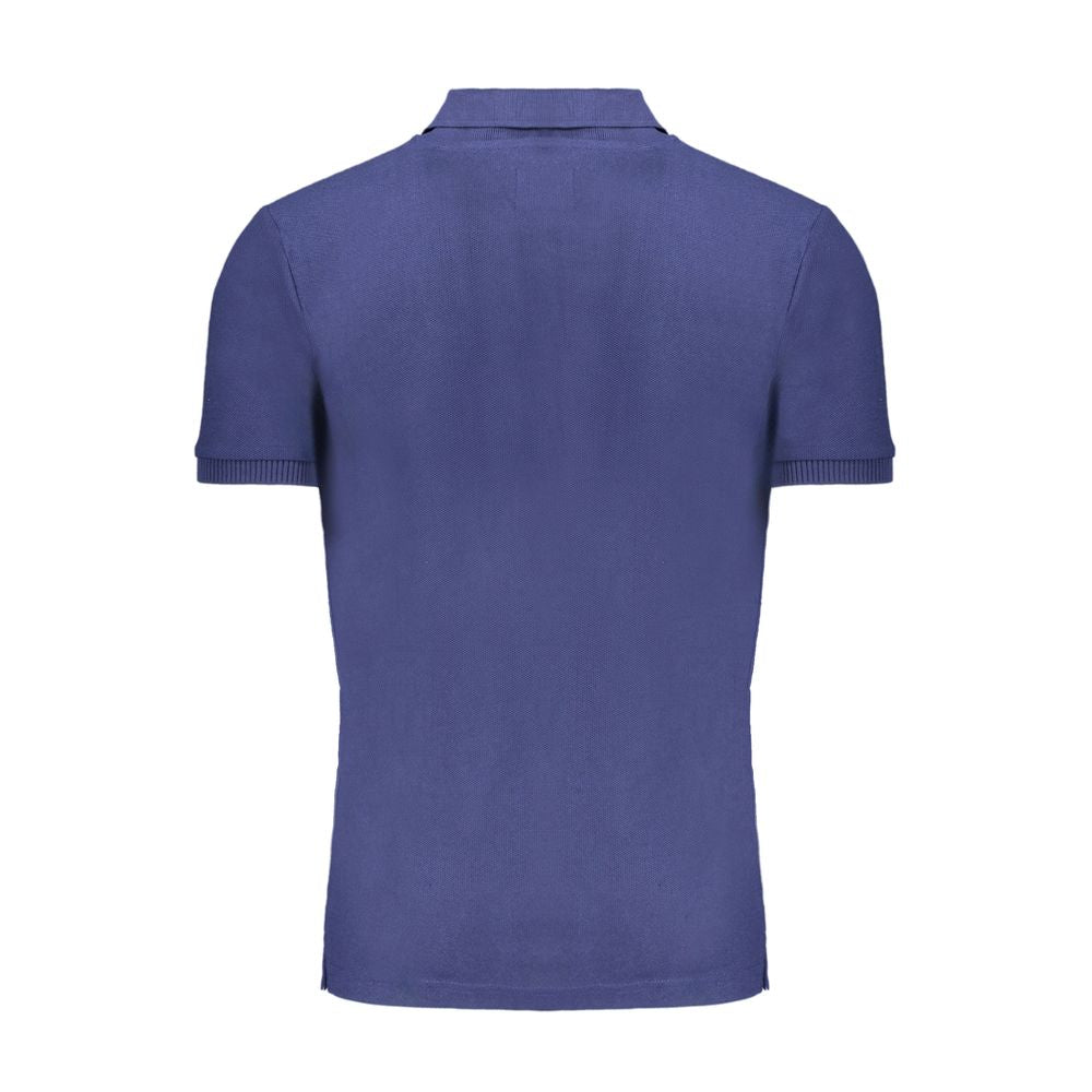 Gianmarco Venturi Blue Cotton Men's Polo Shirt LUNESCAPE