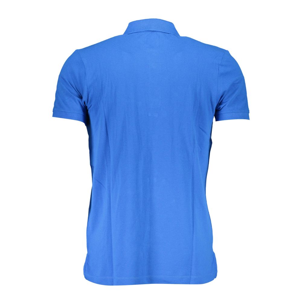 Gianmarco Venturi Blu Cotton Men Polo LUNESCAPE