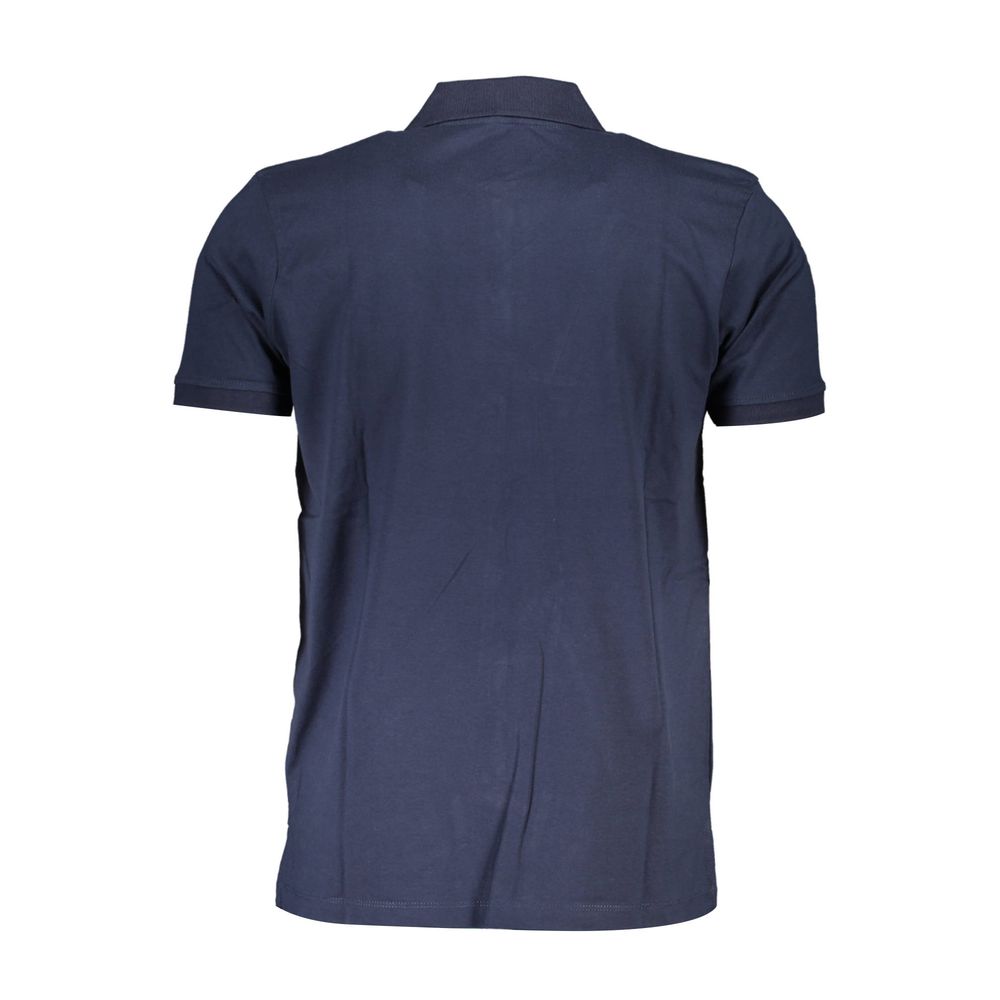 Gianmarco Venturi Blu Cotton Men Polo LUNESCAPE