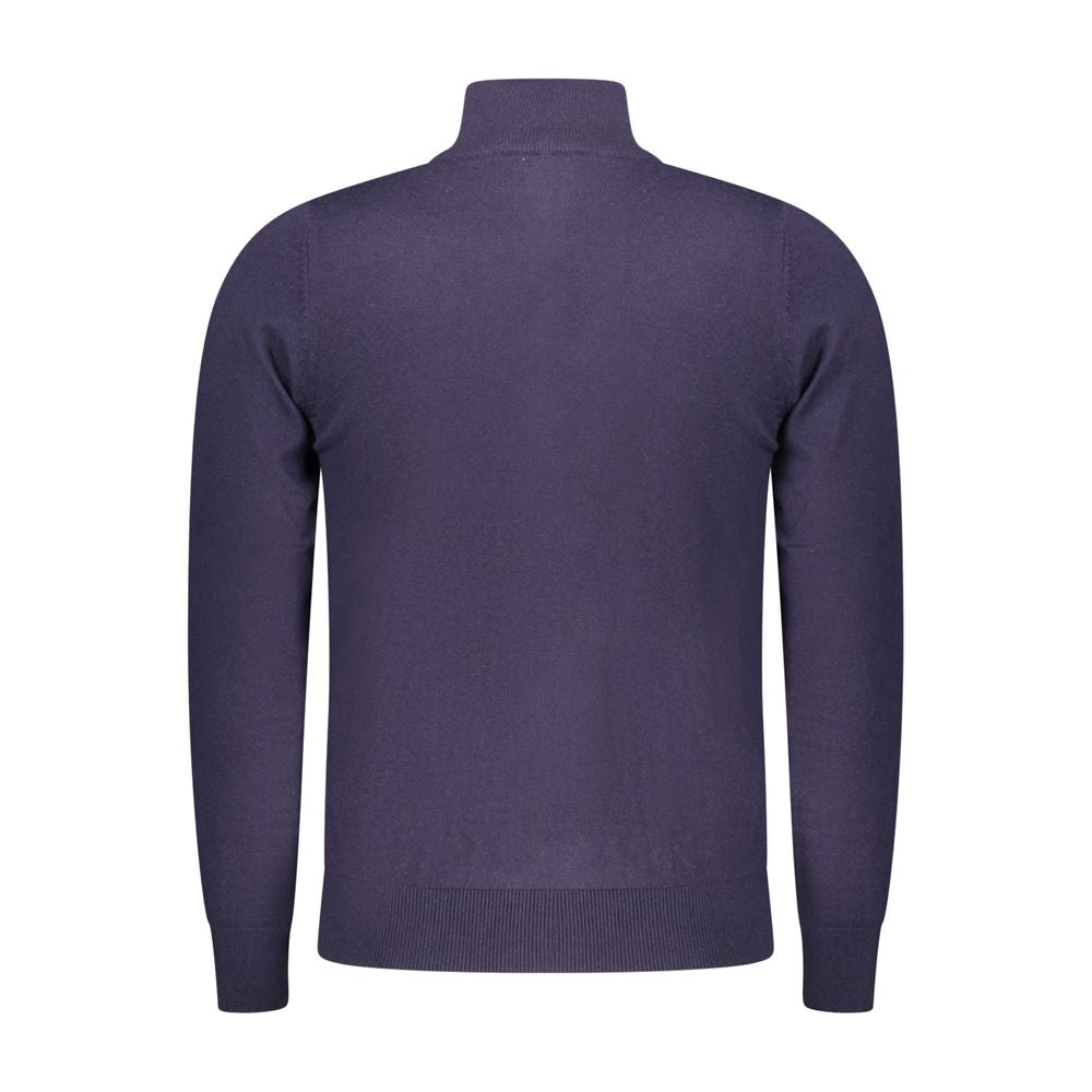 Rifle Navy Mockneck Zip Collar Men Sweater