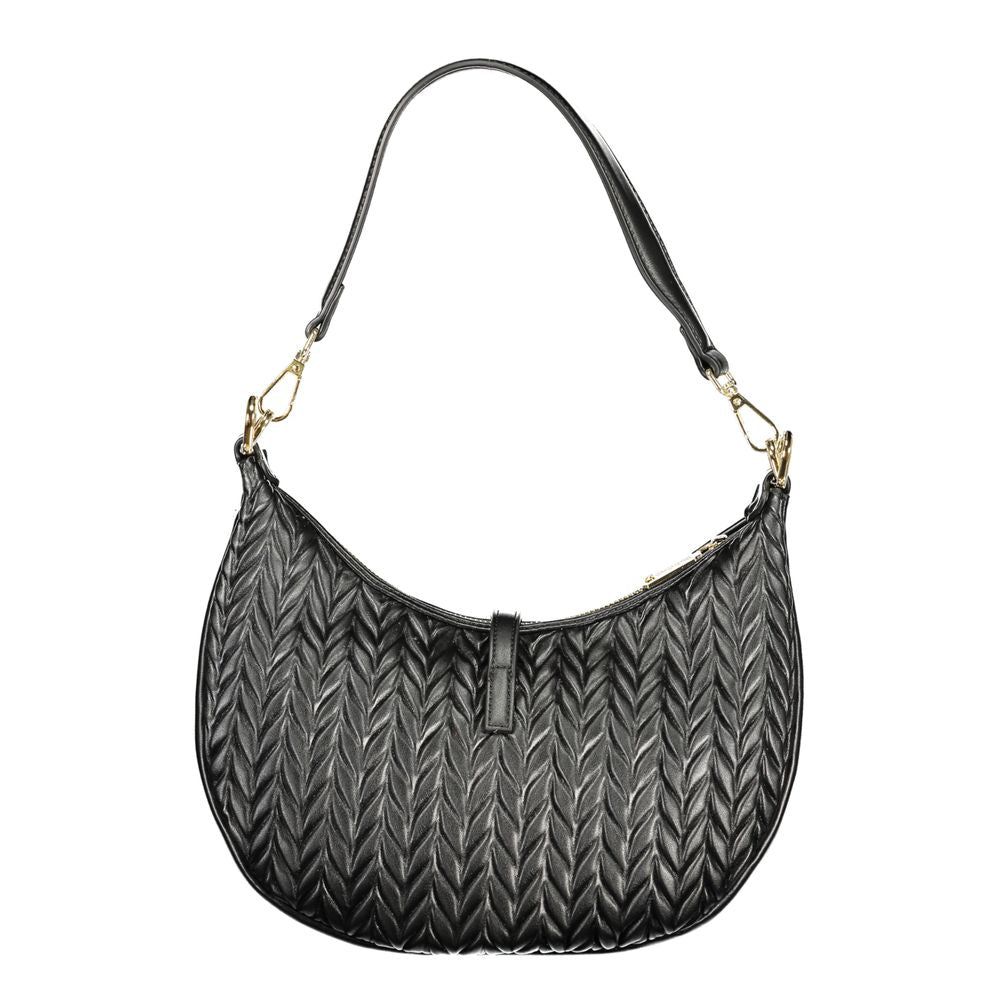 Mario Valentino Nero Polyurethane Women's Shoulder Bag
