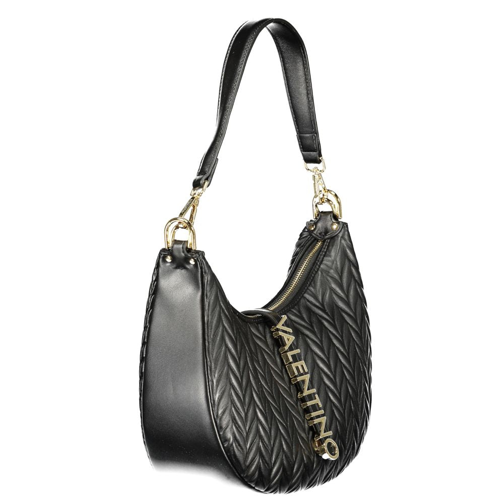 Mario Valentino Nero Polyurethane Women's Shoulder Bag