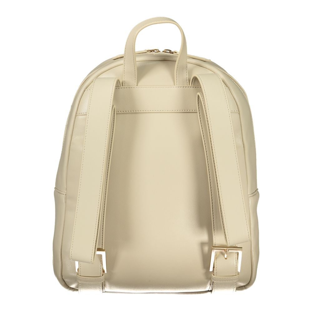 Mario Valentino Beige Polyurethane Women's Backpack