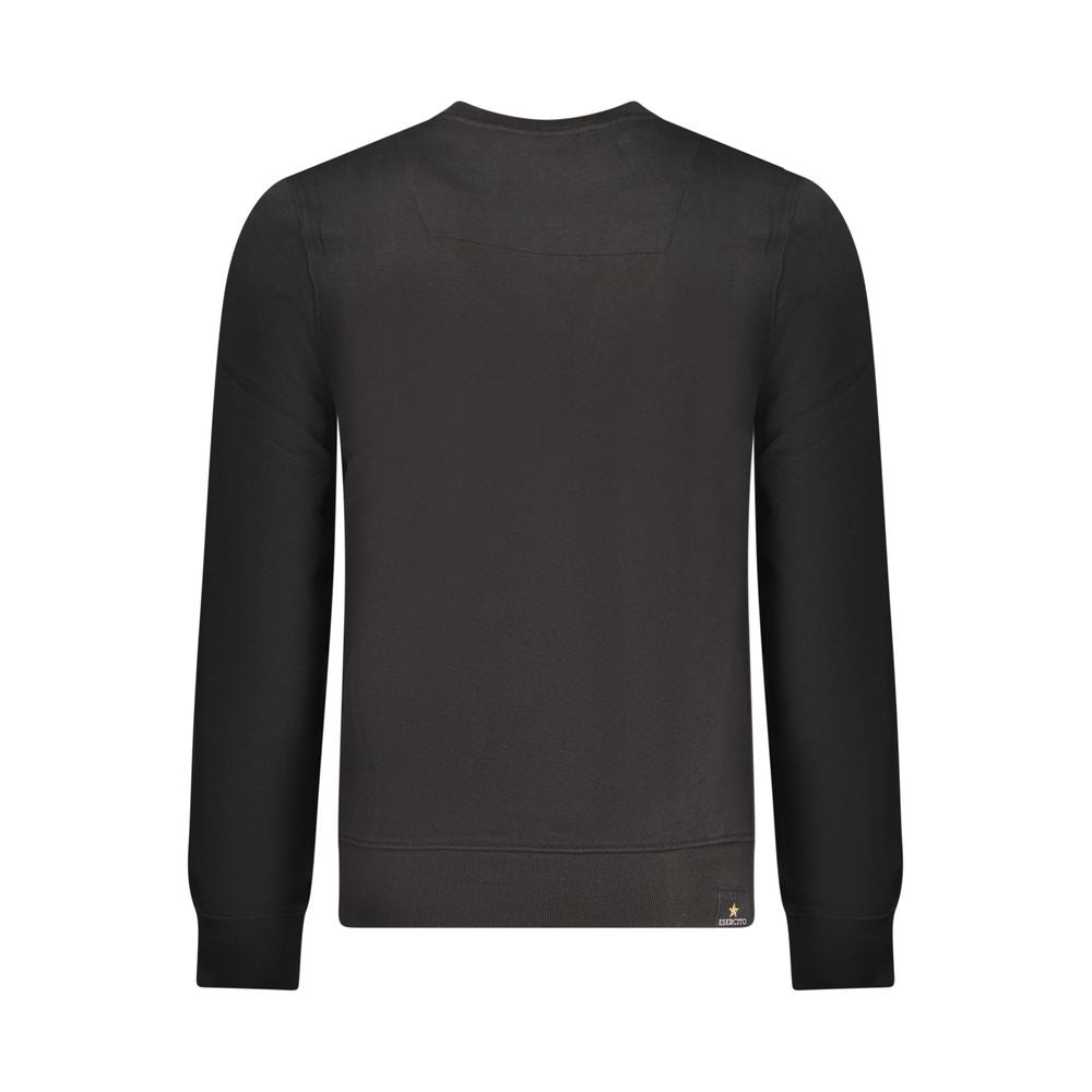 Accademia Militare Black Cotton Men Sweatshirt LUNESCAPE