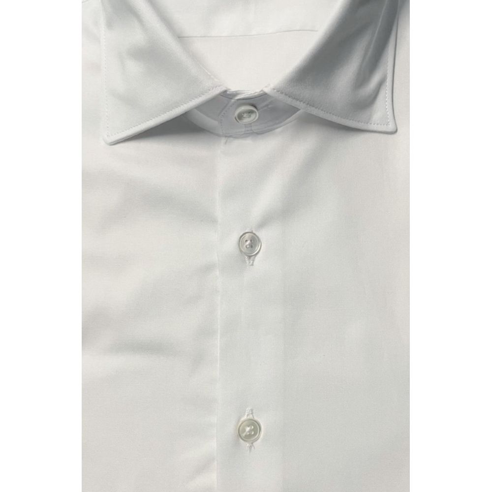 Bagutta White Cotton Men Shirt LUNESCAPE