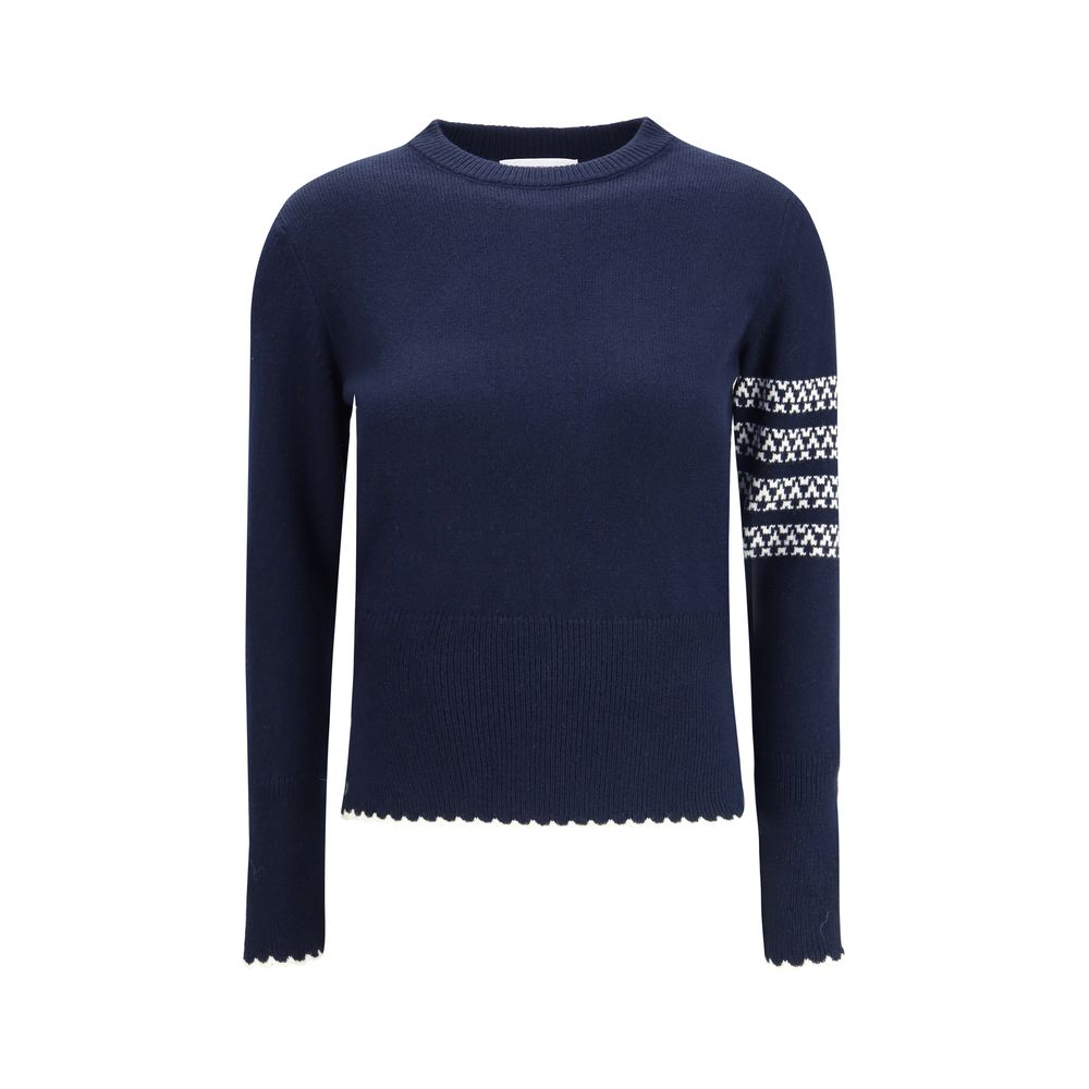 Thom Browne Blue Wool Oves Aries Sweatshirt