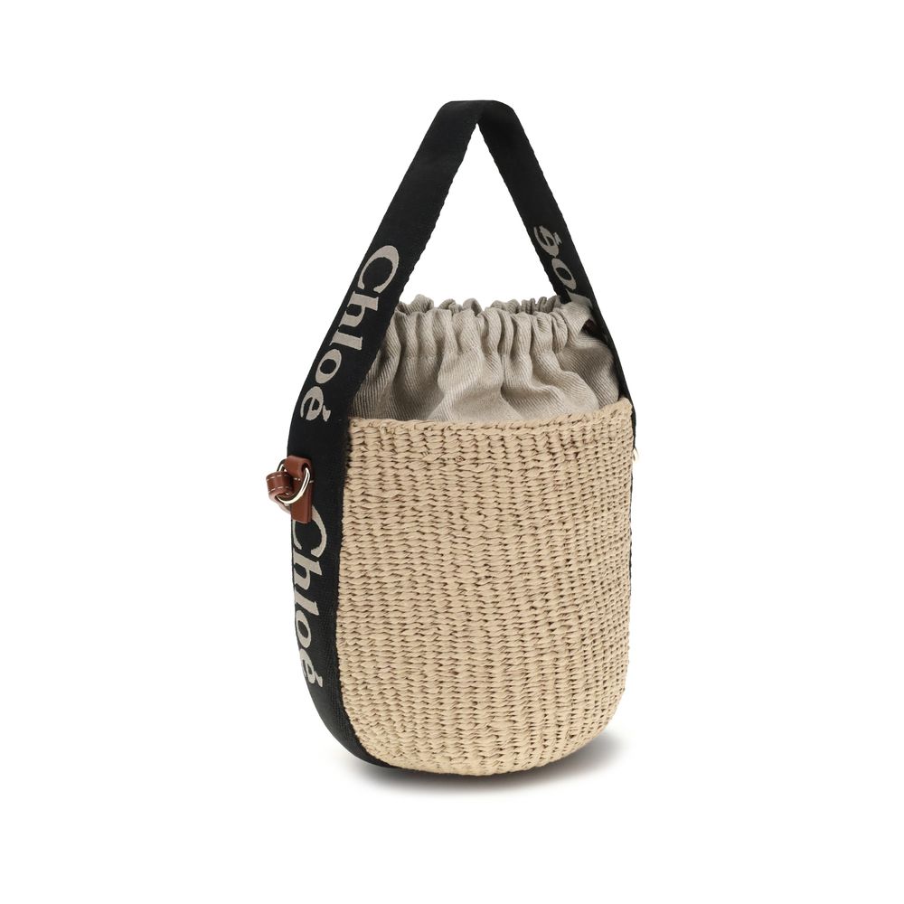 Chloé Beige Raffia Backet Bag LUNESCAPE