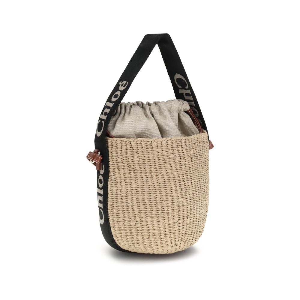 Chloé Beige Raffia Backet Bag LUNESCAPE