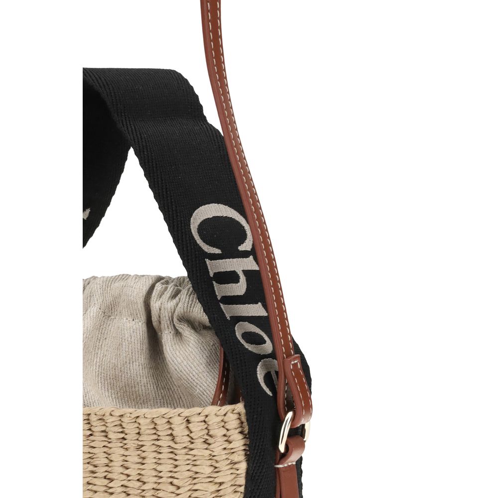 Chloé Beige Raffia Backet Bag LUNESCAPE