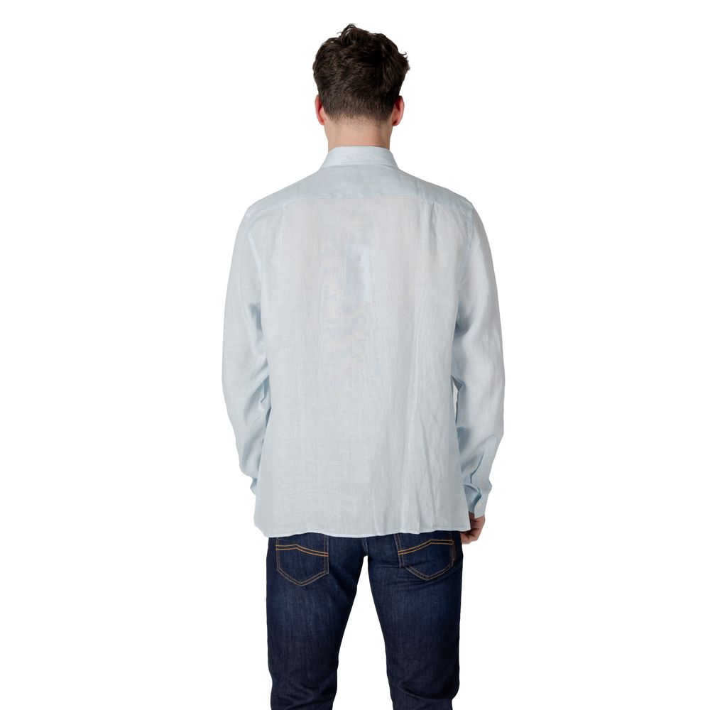 Lacoste Blue Linen Shirt LUNESCAPE