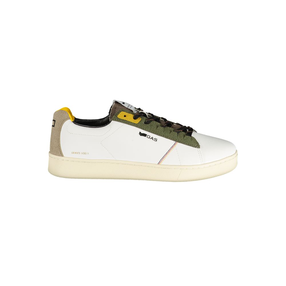 Gas White Polyester Men Sneaker LUNESCAPE
