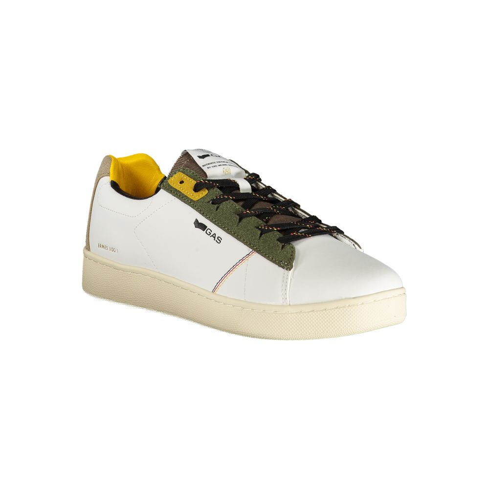 Gas White Polyester Men Sneaker LUNESCAPE