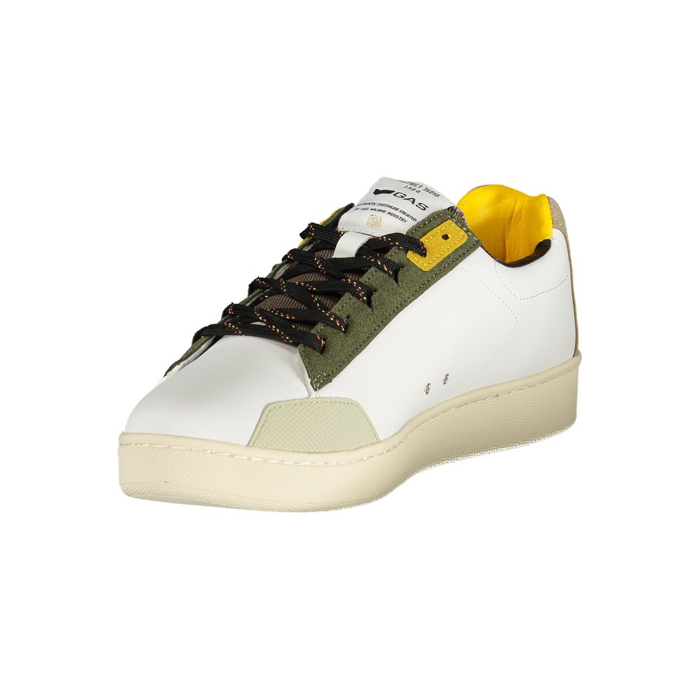 Gas White Polyester Men Sneaker LUNESCAPE