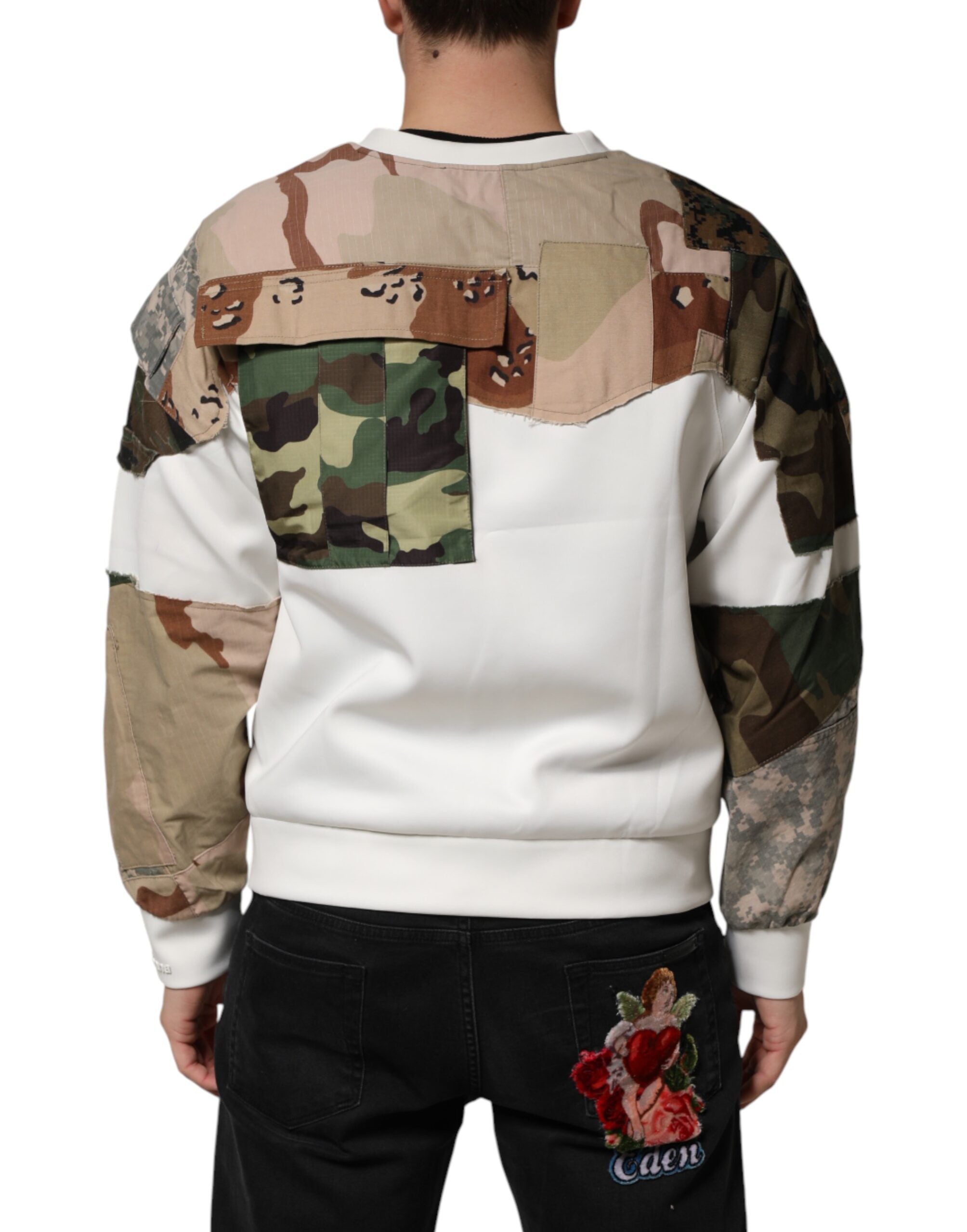 Dolce & Gabbana Multicolor Camouflage Sweatshirt Sweater