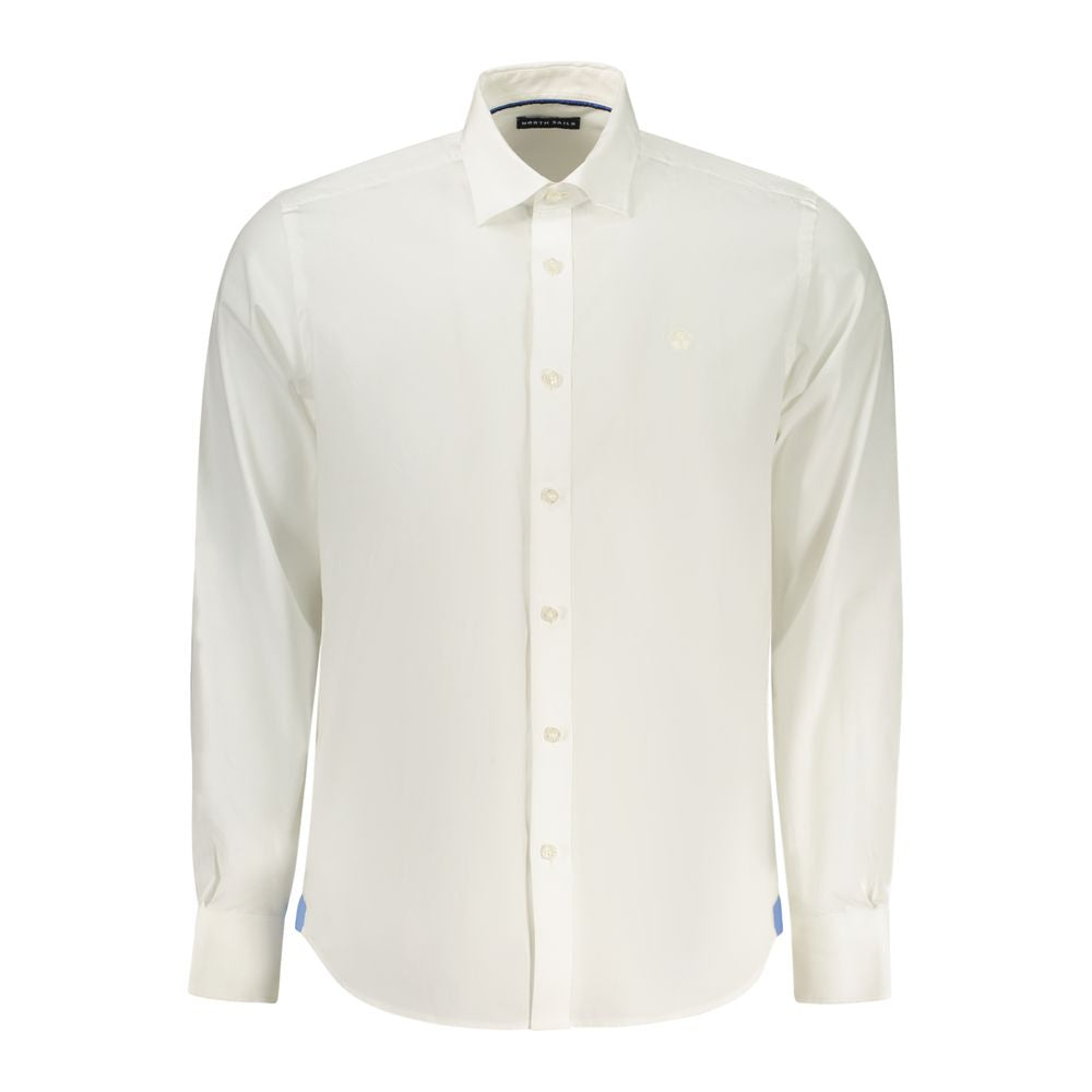 North Sails White Cotton Men's Shirt LUNESCAPE
