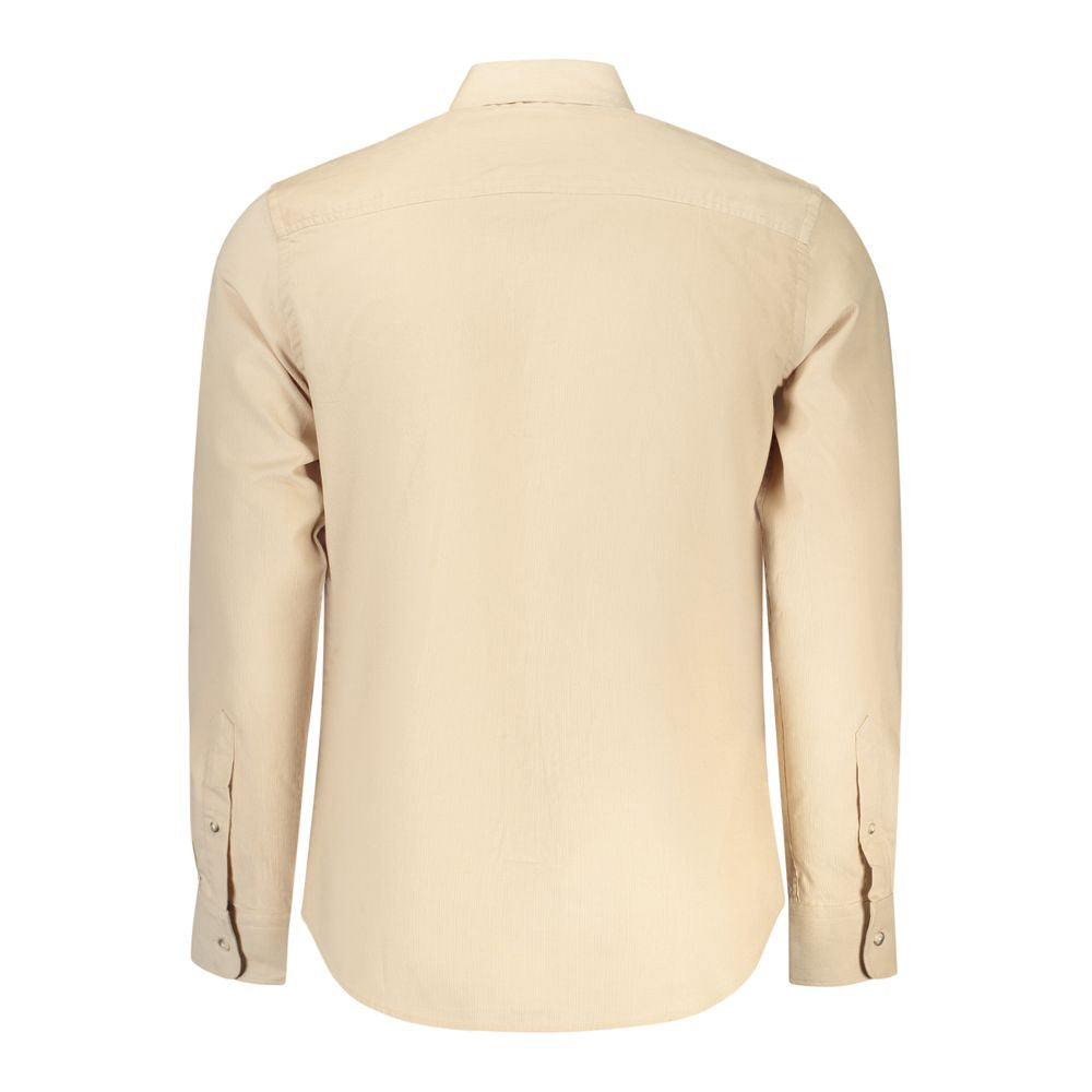 North Sails Beige Cotton Men Shirt LUNESCAPE