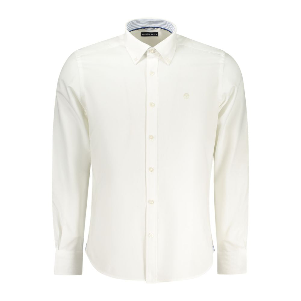 North Sails Bianco Cotton Men Shirt LUNESCAPE