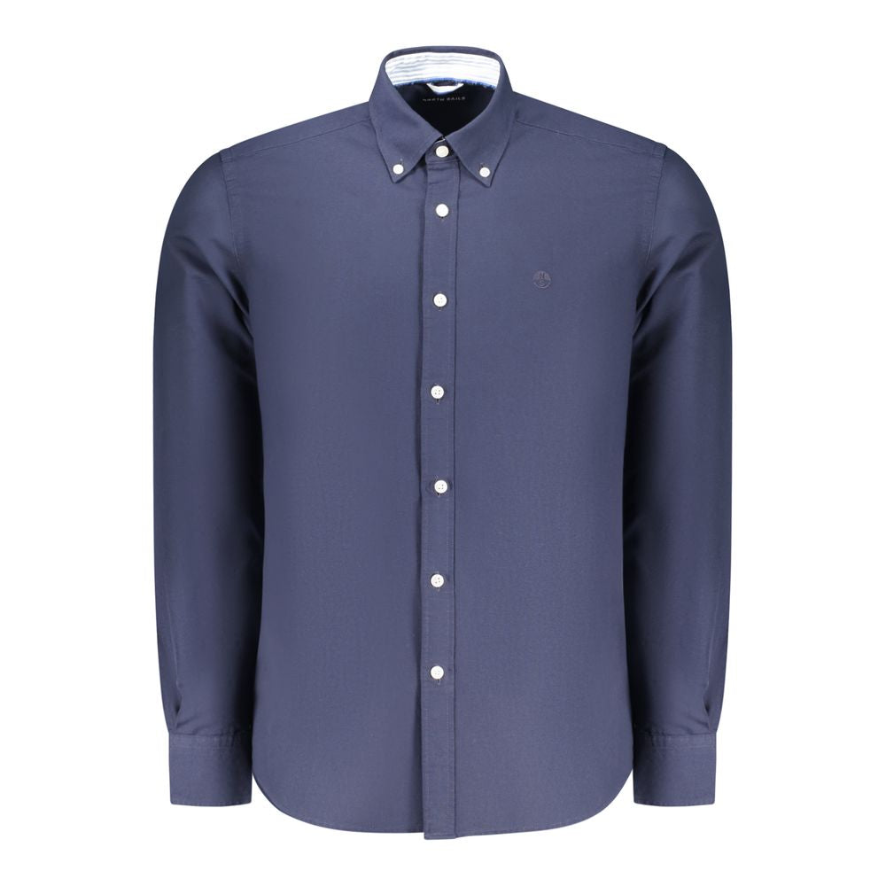 North Sails Blu Cotton Men Shirt LUNESCAPE