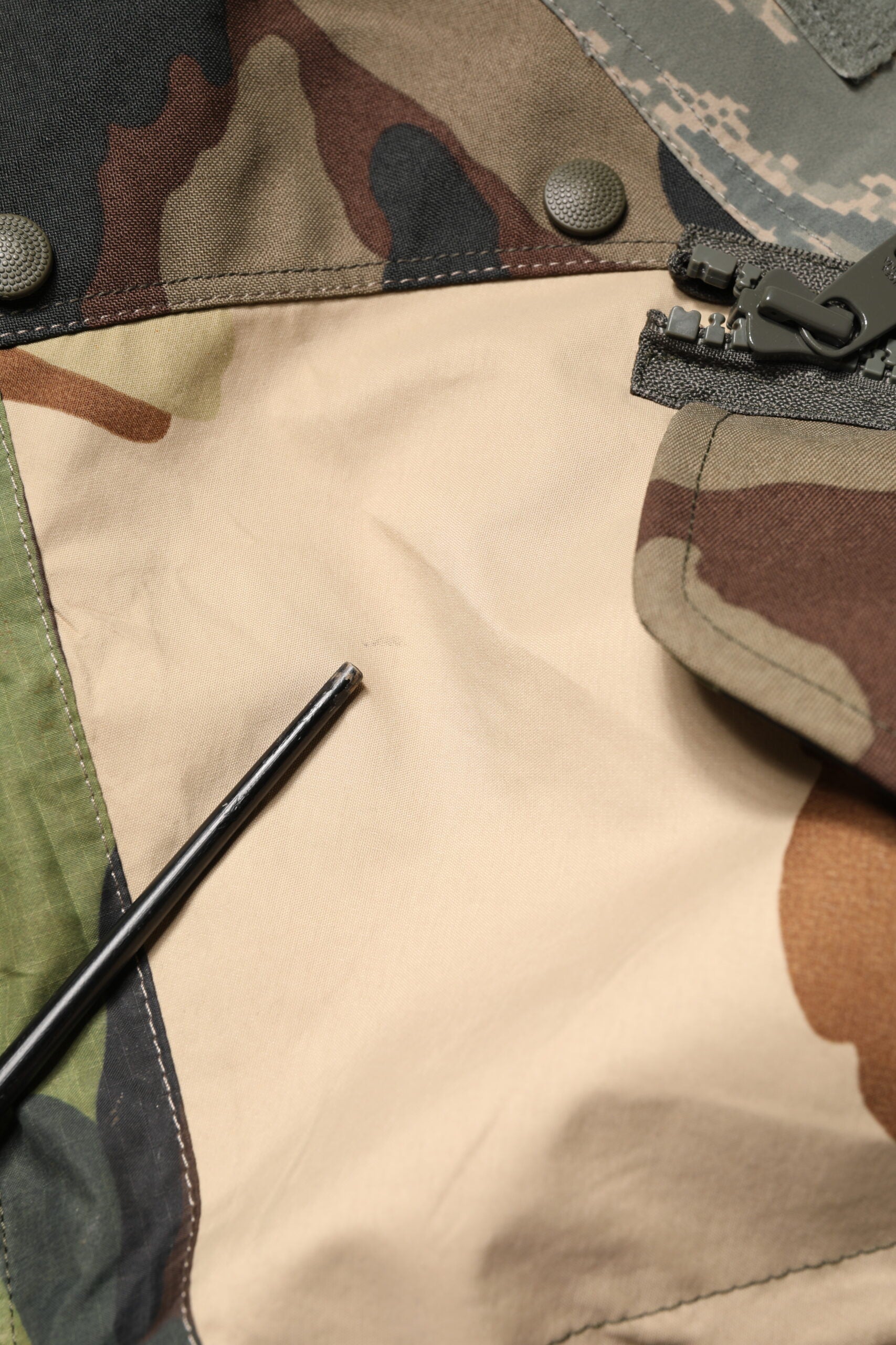 Dolce & Gabbana Multicolor Camouflage Hooded Rain Coat