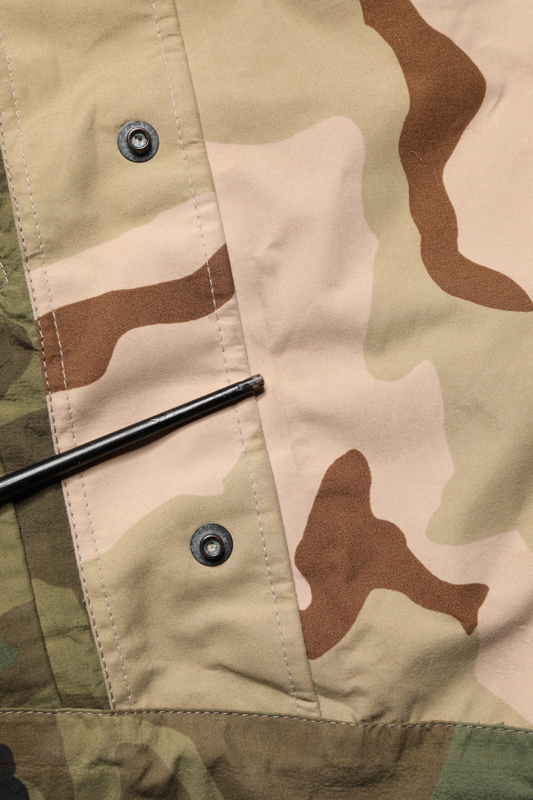 Dolce & Gabbana Multicolor Camouflage Hooded Rain Coat