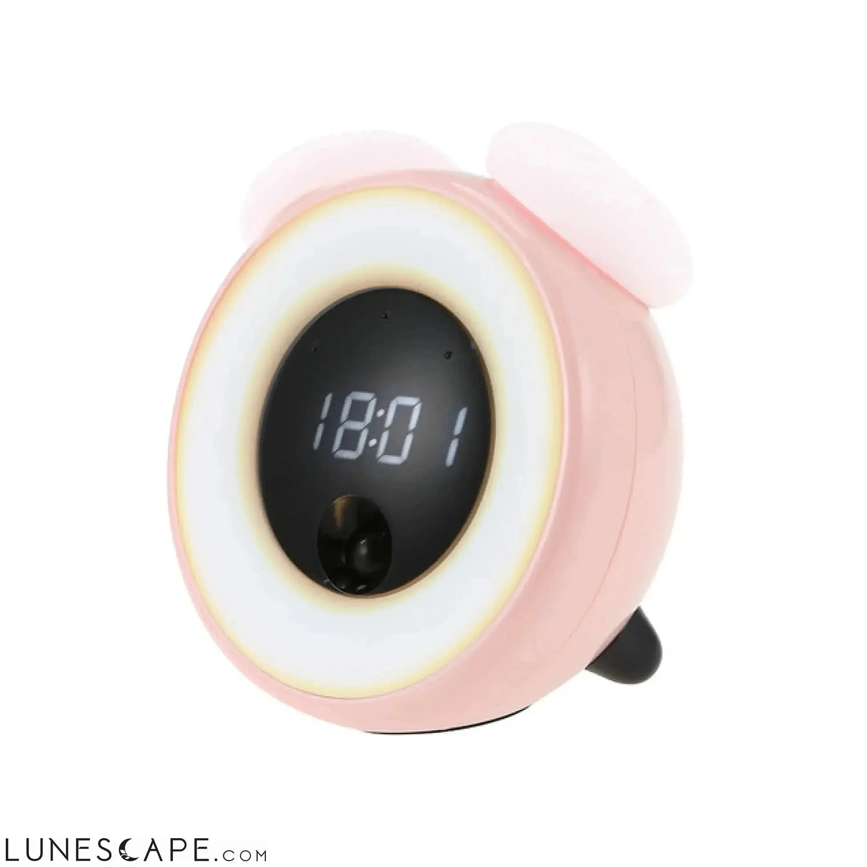 Alarm Clock & Motion-Sensing LED Nightlight LUNESCAPE