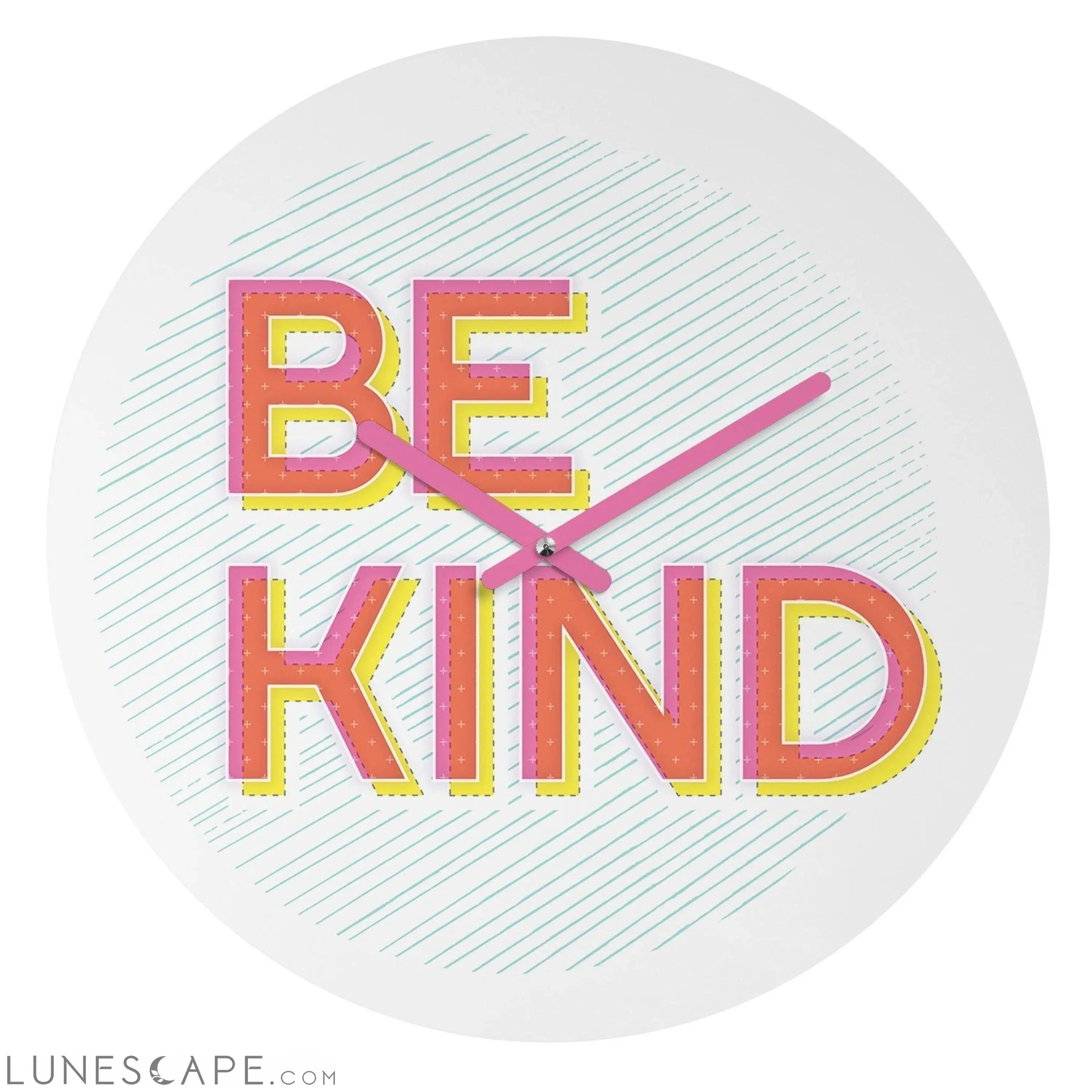 BE KIND WALL CLOCK LUNESCAPE