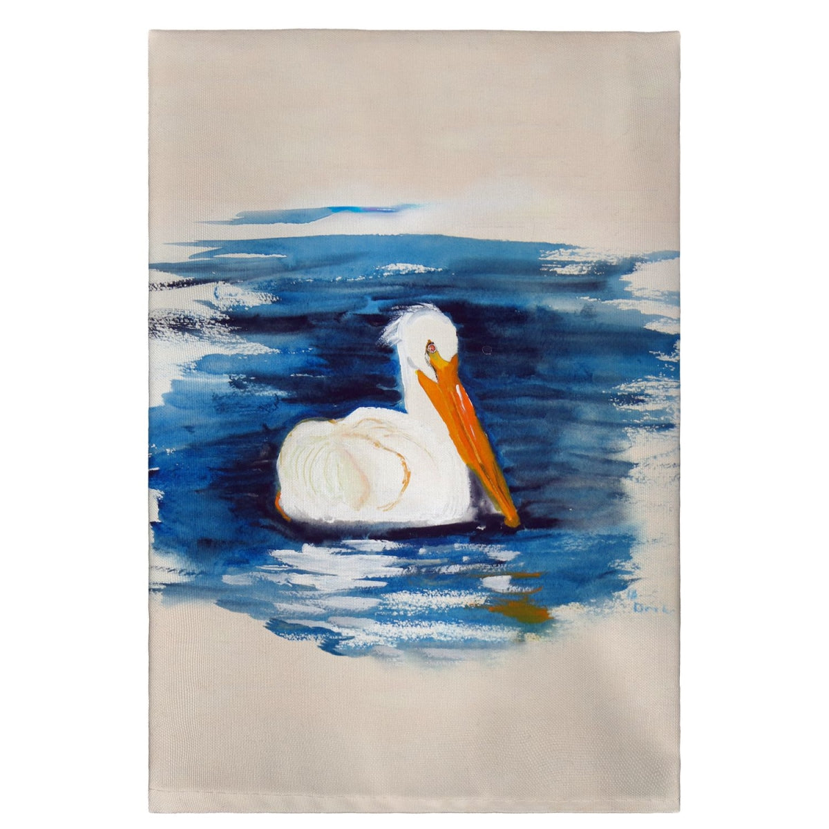 Betsy Drake GT382 Spring Creek Pelican Guest Towel - 20 x 20 in. LUNESCAPE