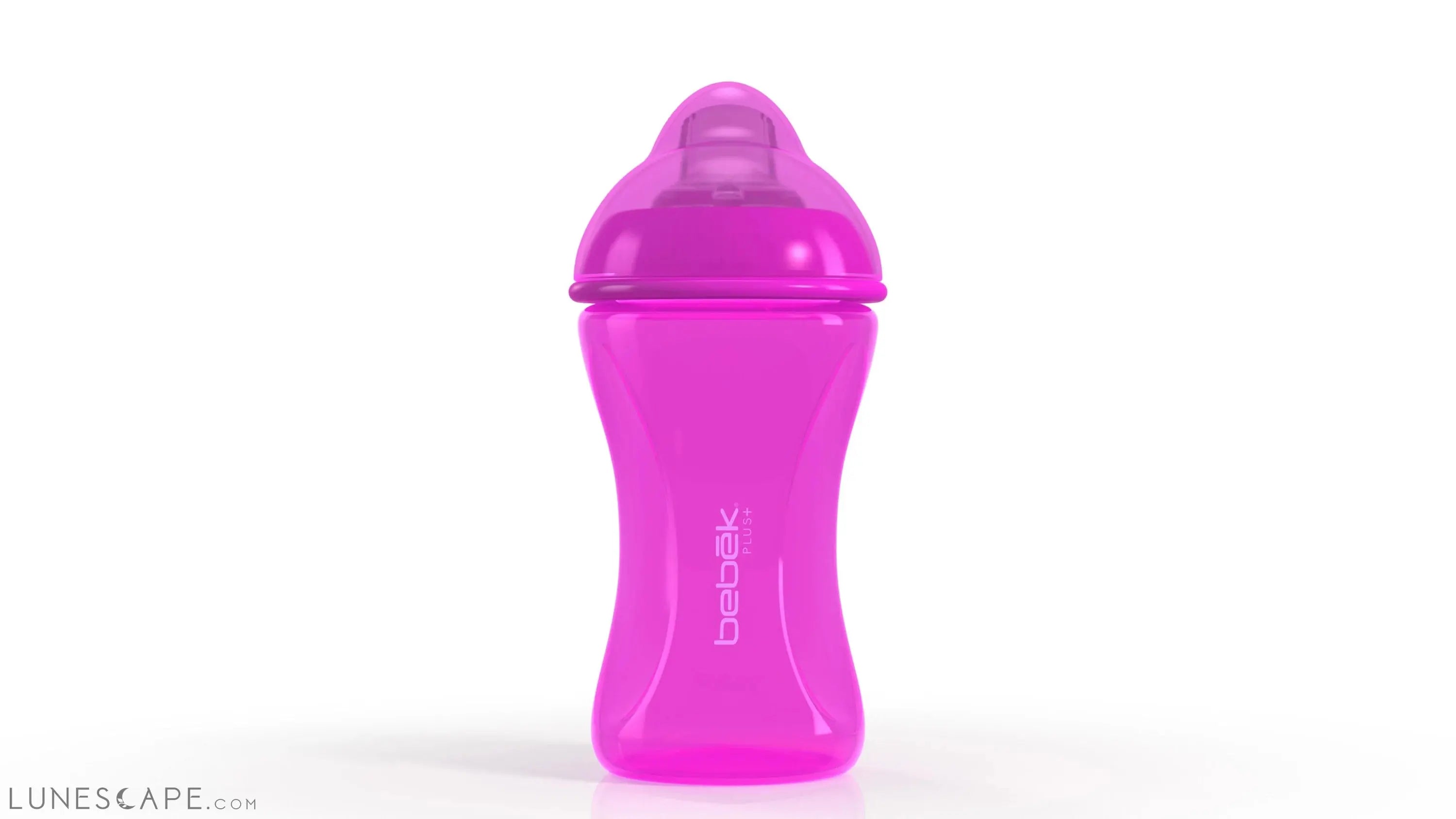 Bebek Plus Soft Spout  Bottle (8oz/240ml - Grape) - Pack of 2. BPA Free LUNESCAPE
