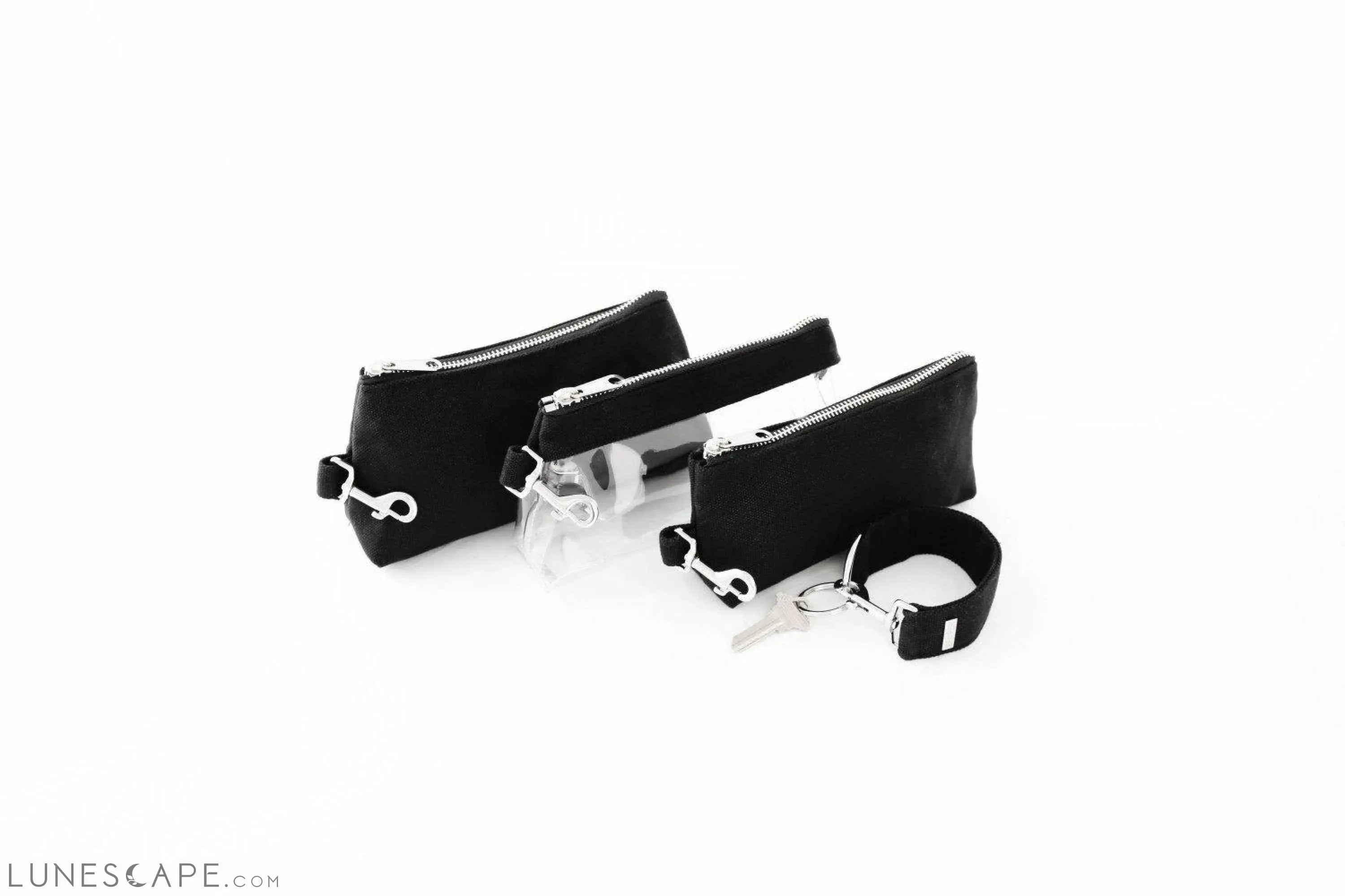 Black CLASSIC CANVAS WRISTLET SET LUNESCAPE