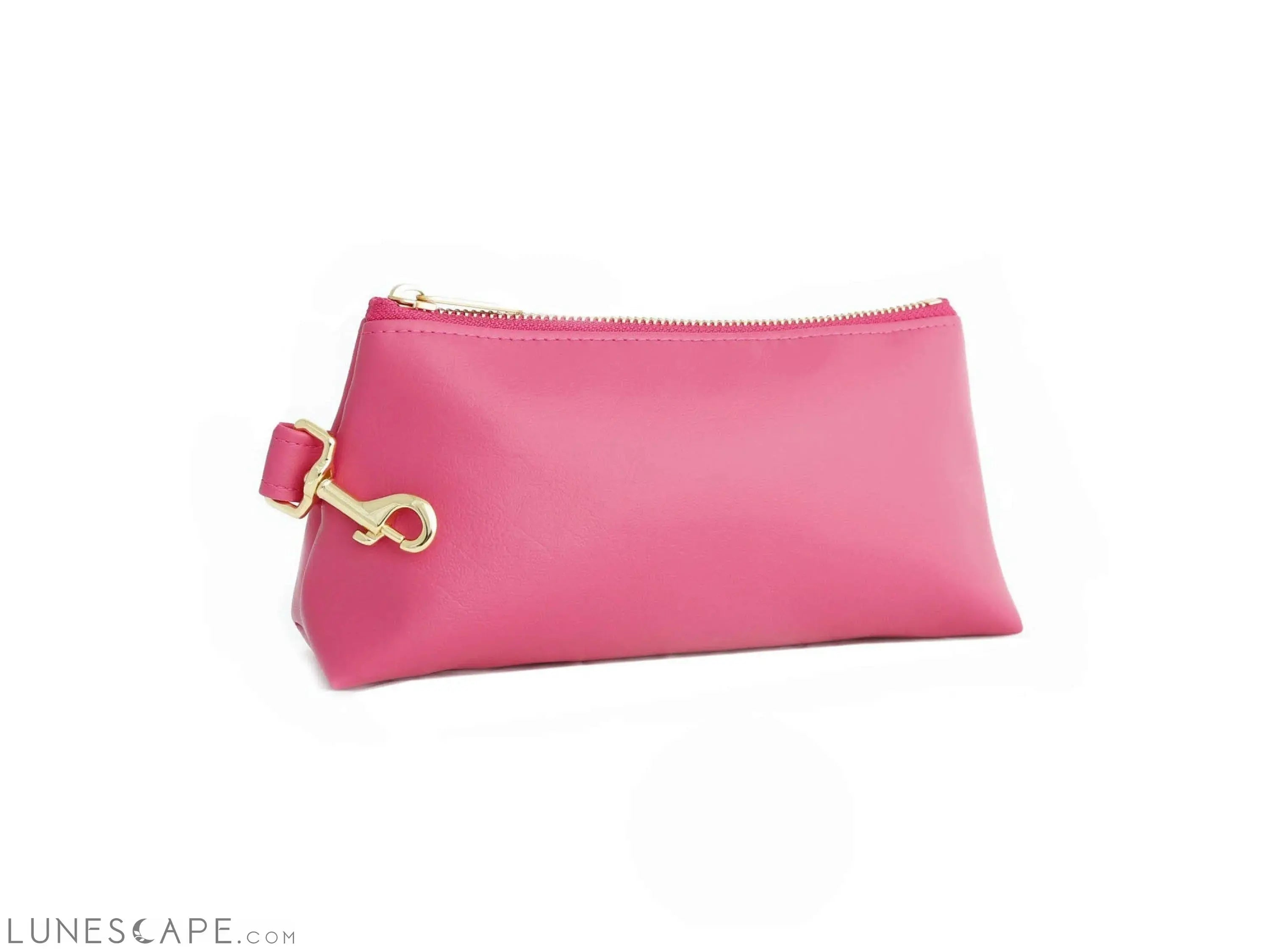Bright Pink Vegan Leather Bag LUNESCAPE