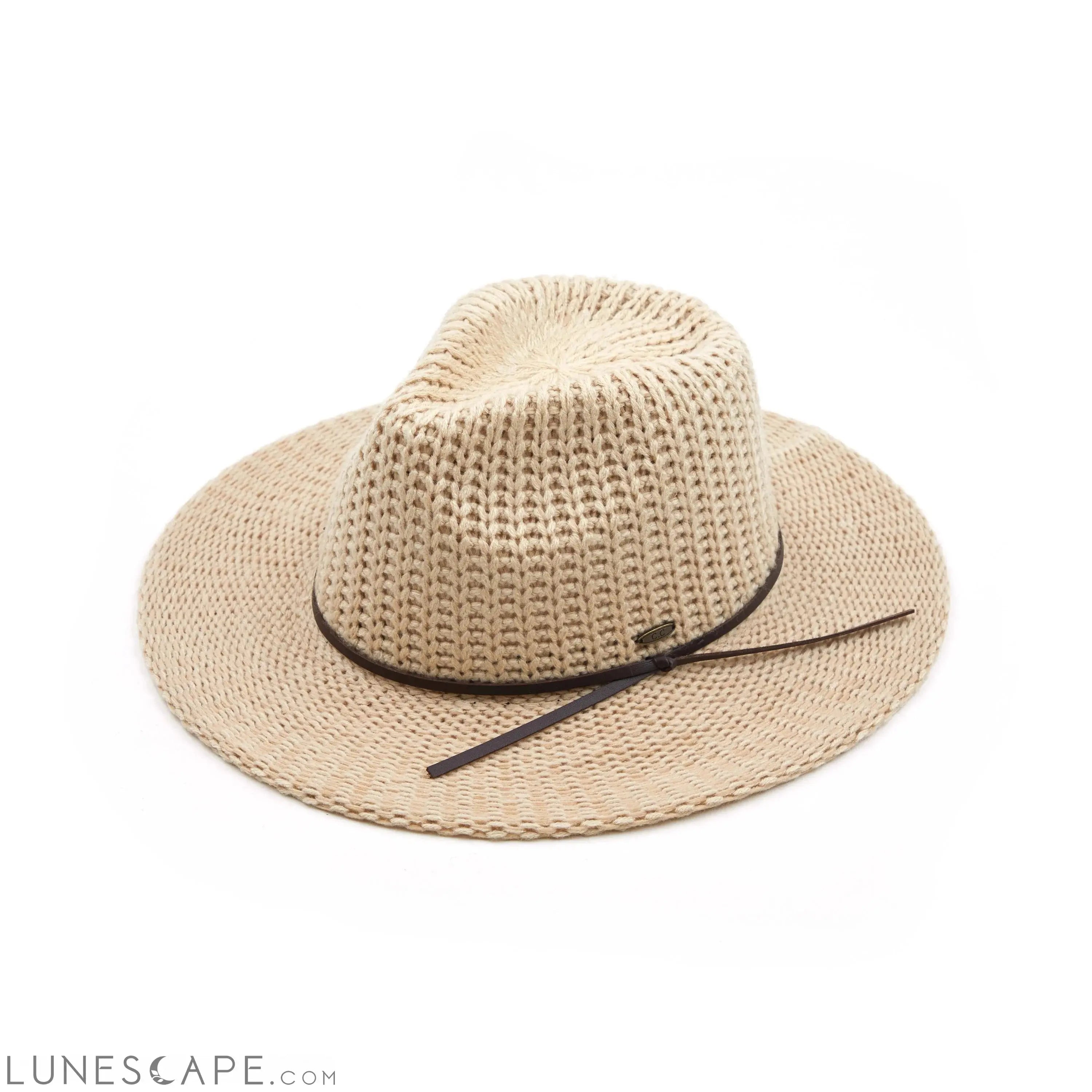 CC Fedora Knitted Hat LUNESCAPE