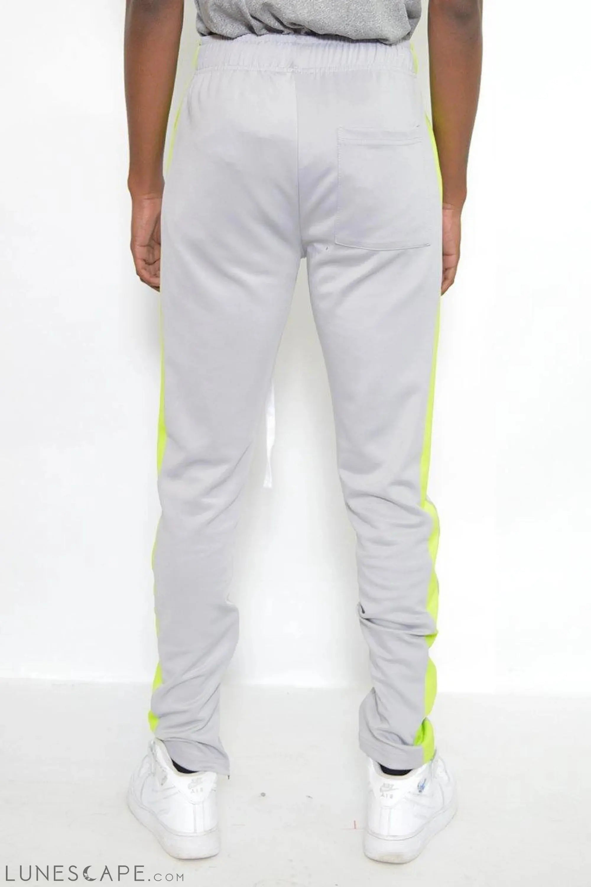 CLASSIC SLIM FIT TRACK PANTS - NEON STRIPE LUNESCAPE