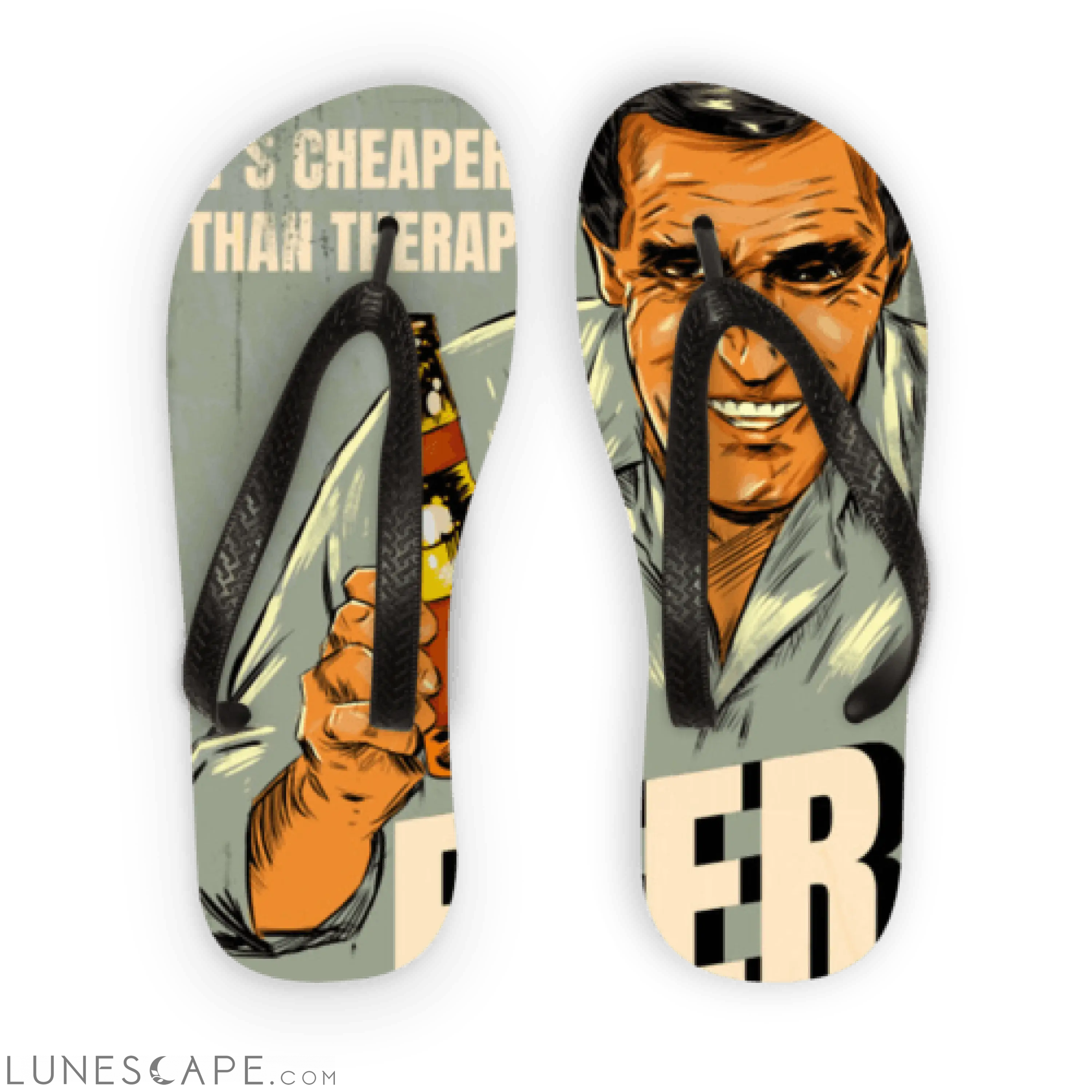 Cheers Adult Flip Flops LUNESCAPE