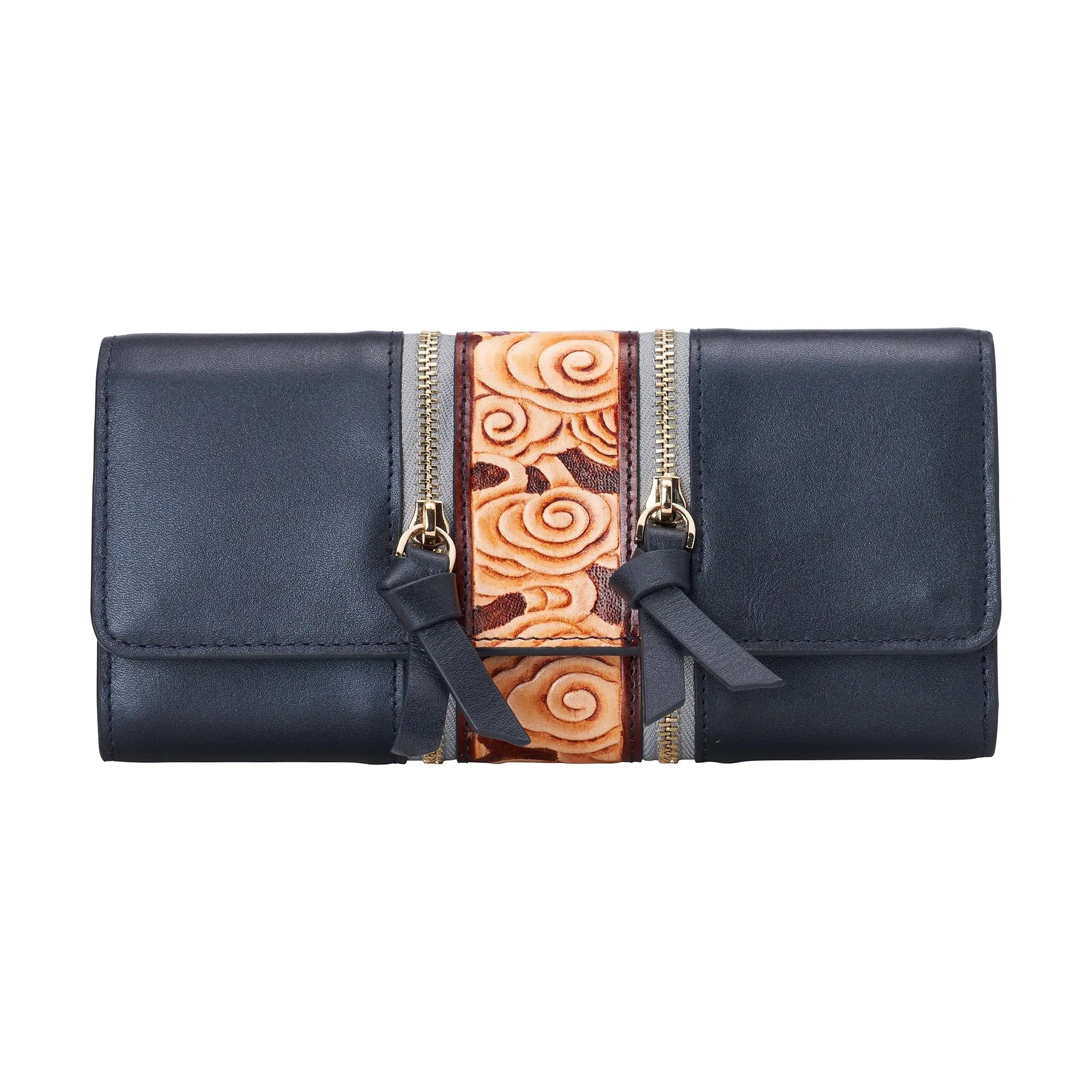 Cloud Blue Continental Clutch LUNESCAPE