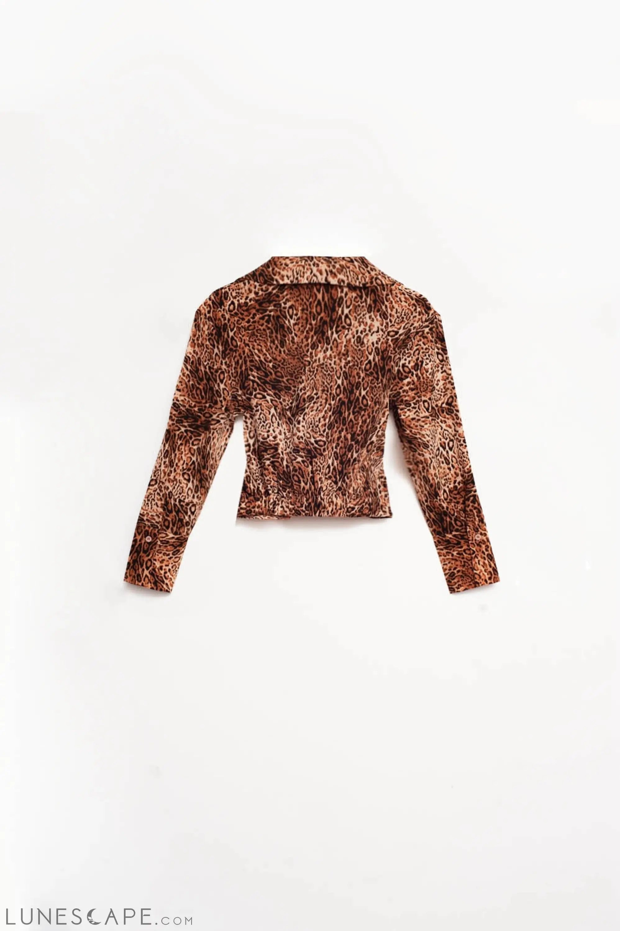 Cropped Shirt in Leopard LUNESCAPE