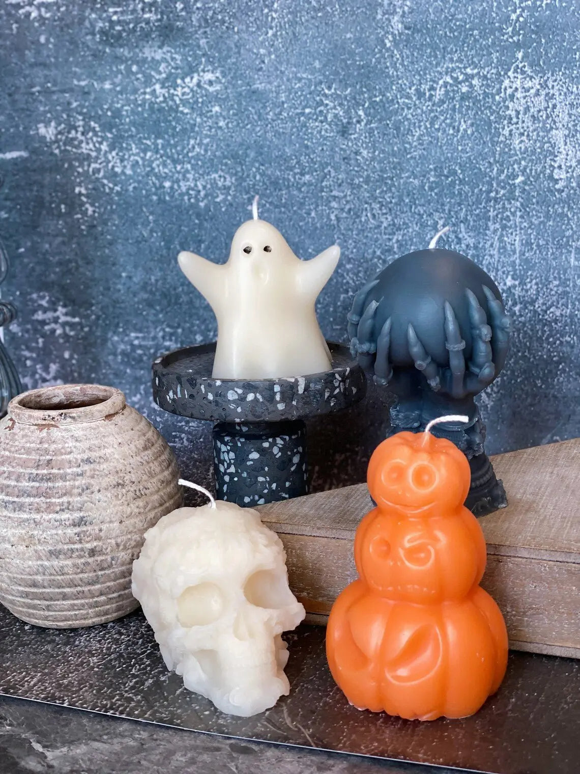 Cute Ghost Handmade Soy Wax Candle LUNESCAPE