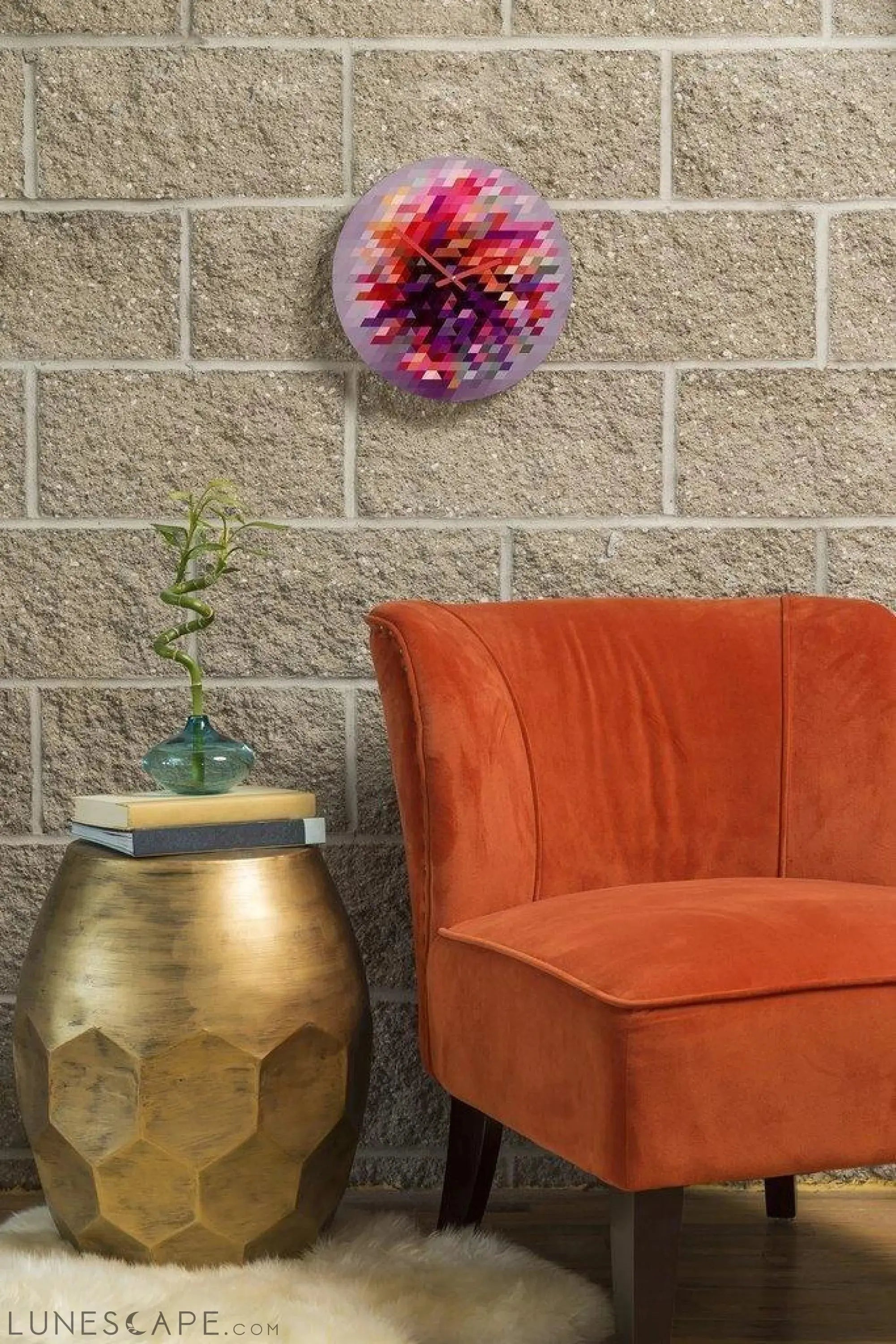 DESTORATION WALL CLOCK LUNESCAPE