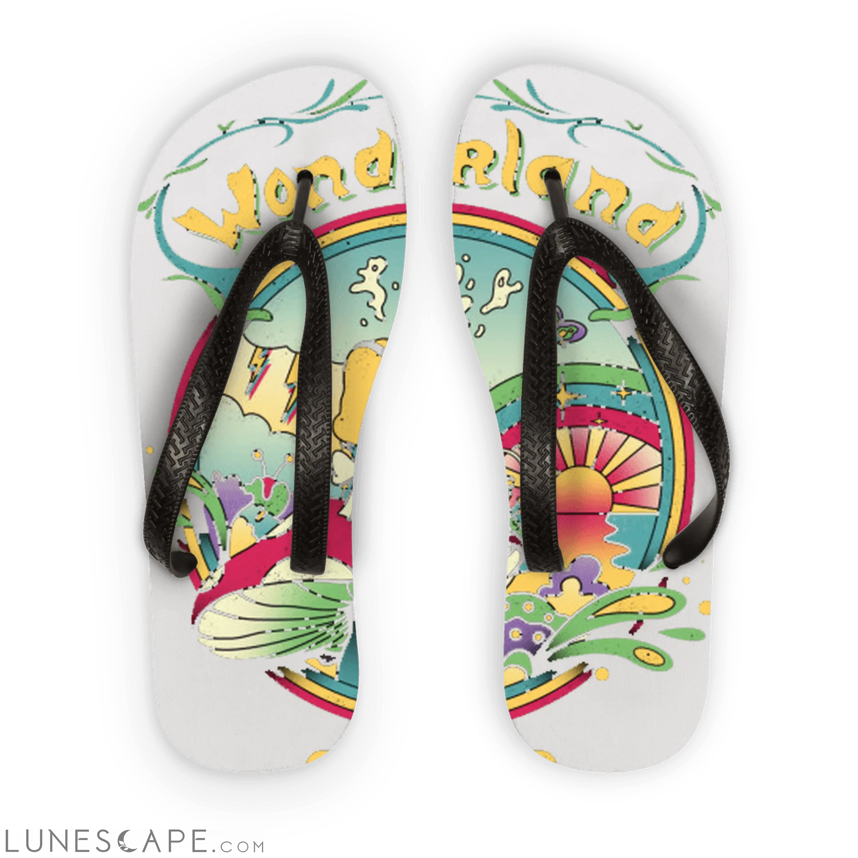 Day Dreamer Adult Flip Flops LUNESCAPE
