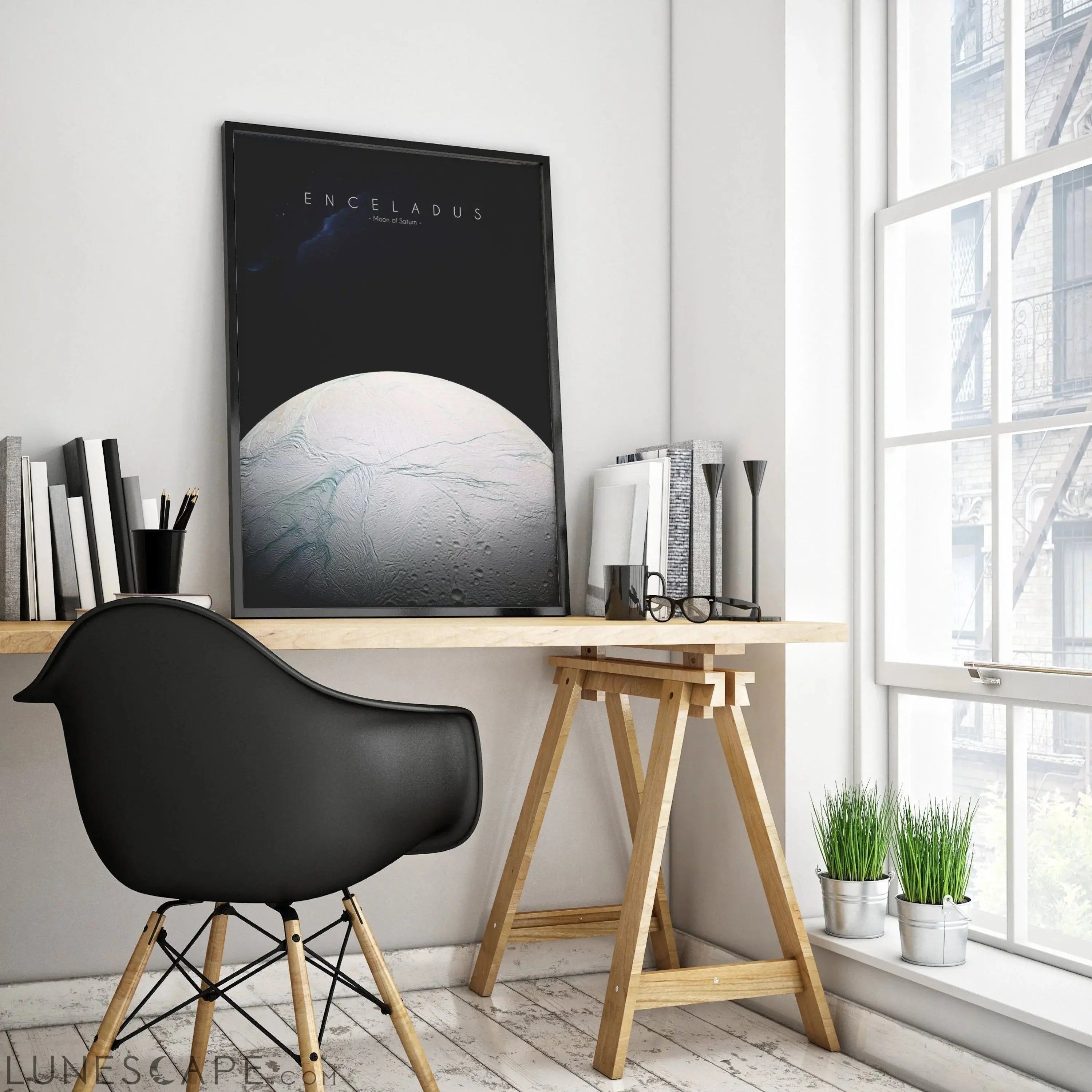 Enceladus Poster LUNESCAPE