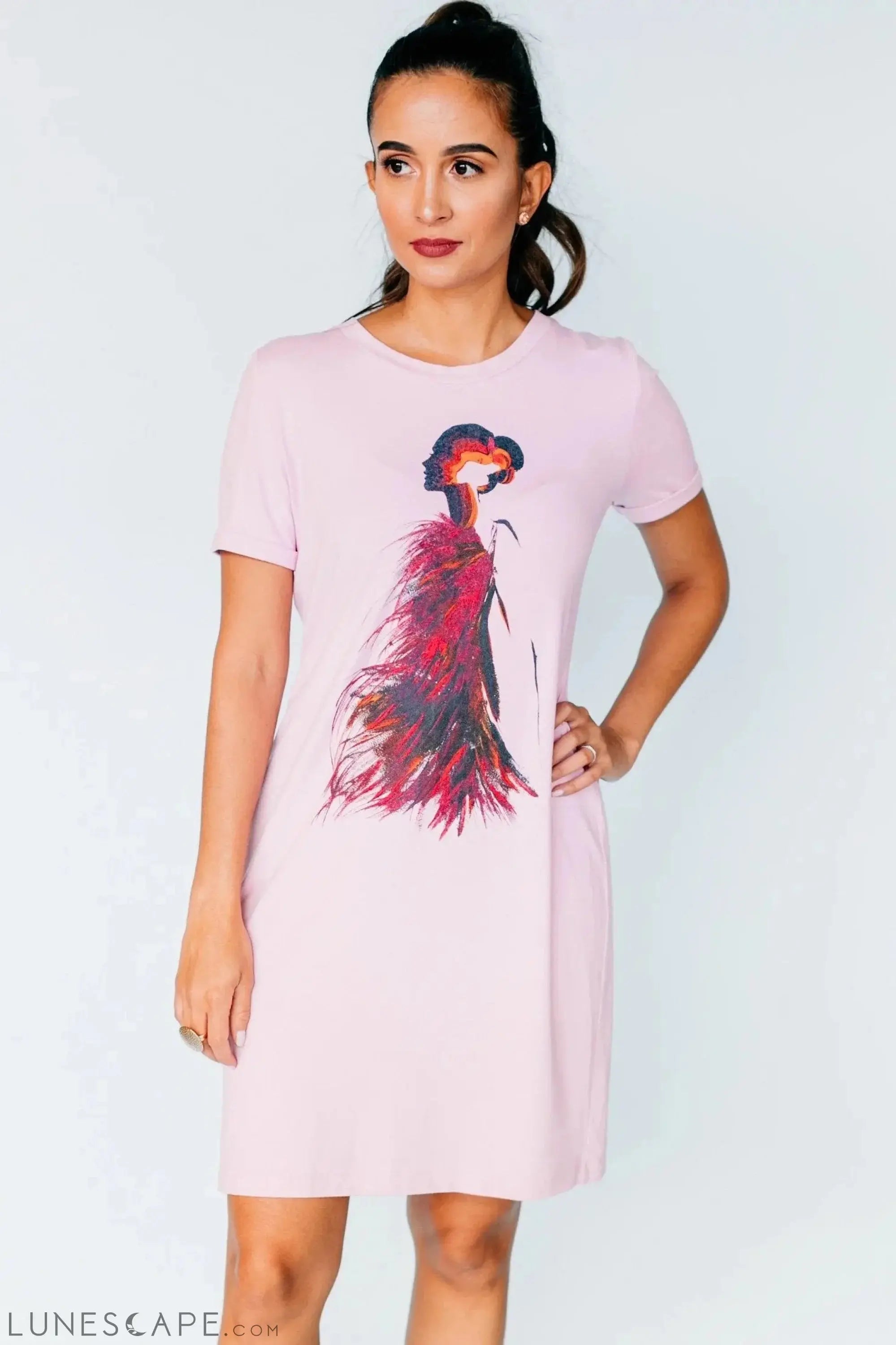 Firestarter T-Shirt Dress LUNESCAPE