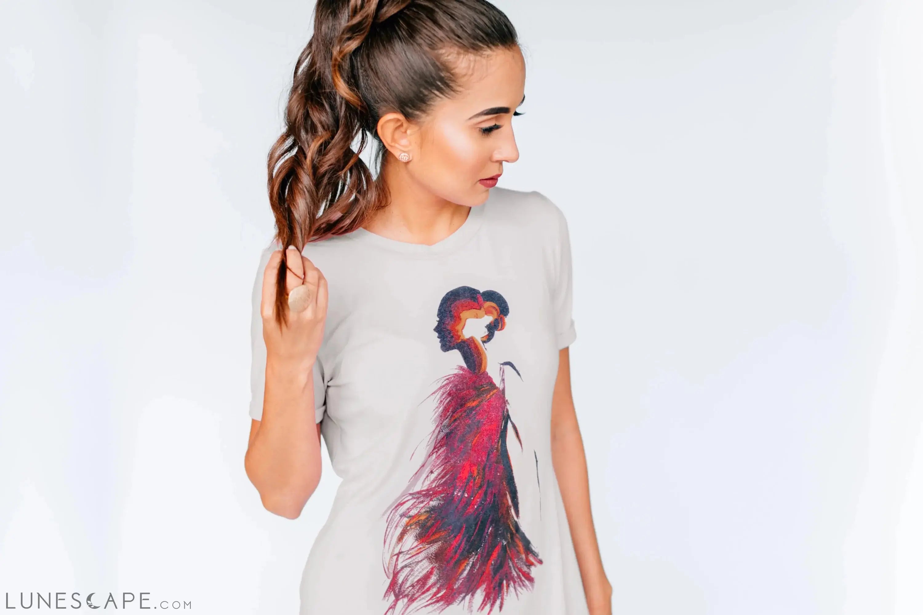 Firestarter T-Shirt Dress LUNESCAPE