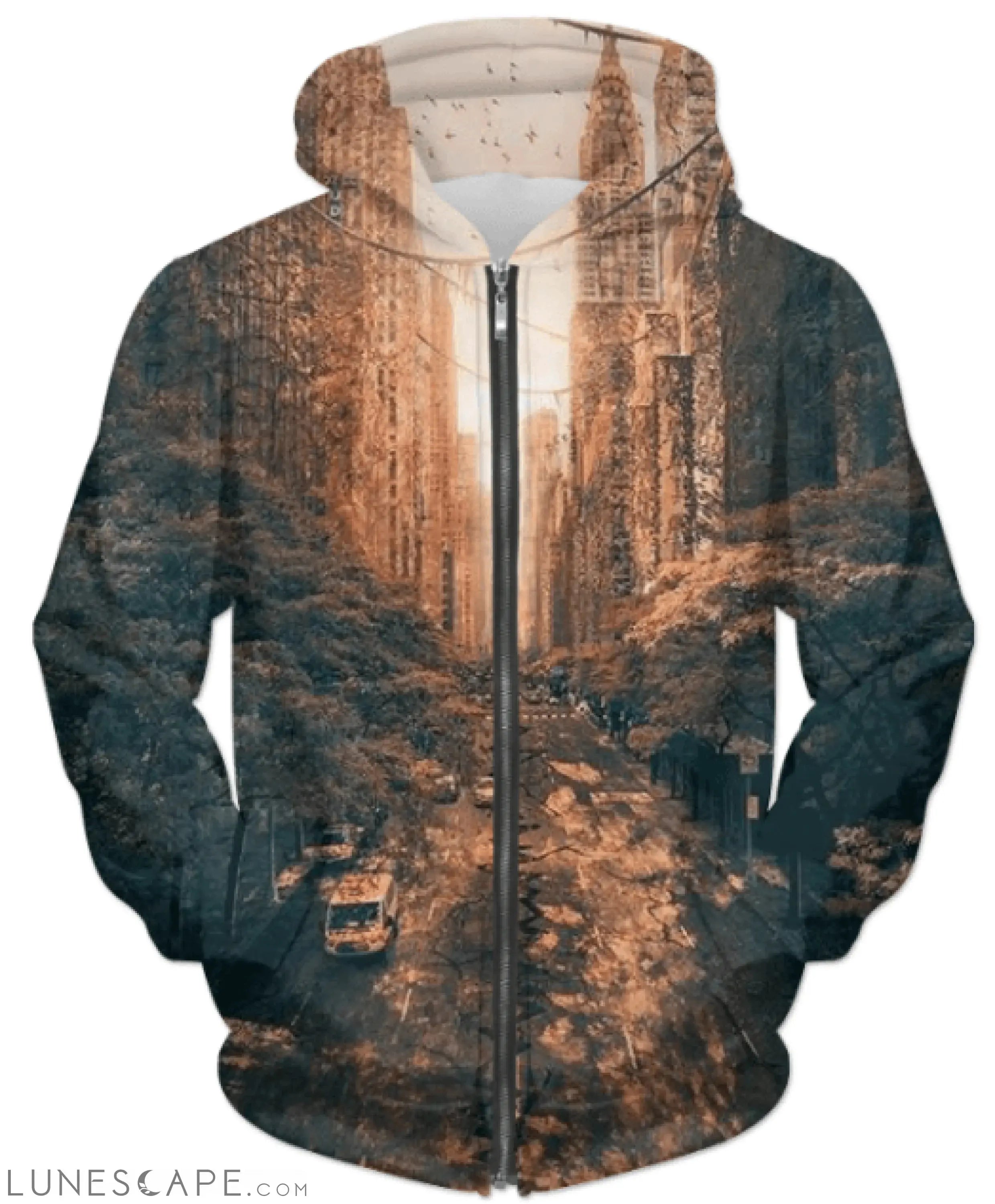 Forest Zipper Hoodie LUNESCAPE