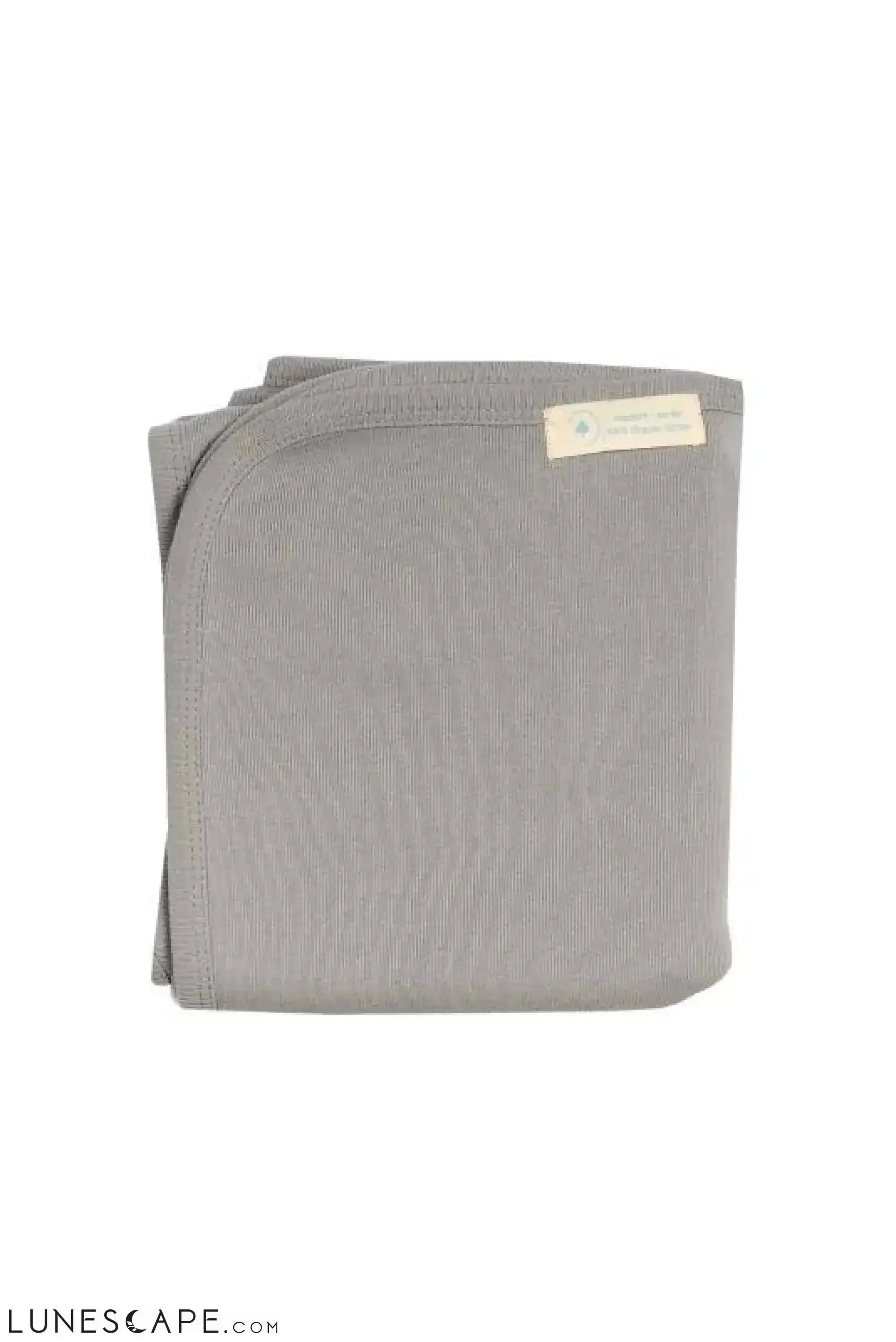 "Forever" Organic Baby Blanket -Gray LUNESCAPE