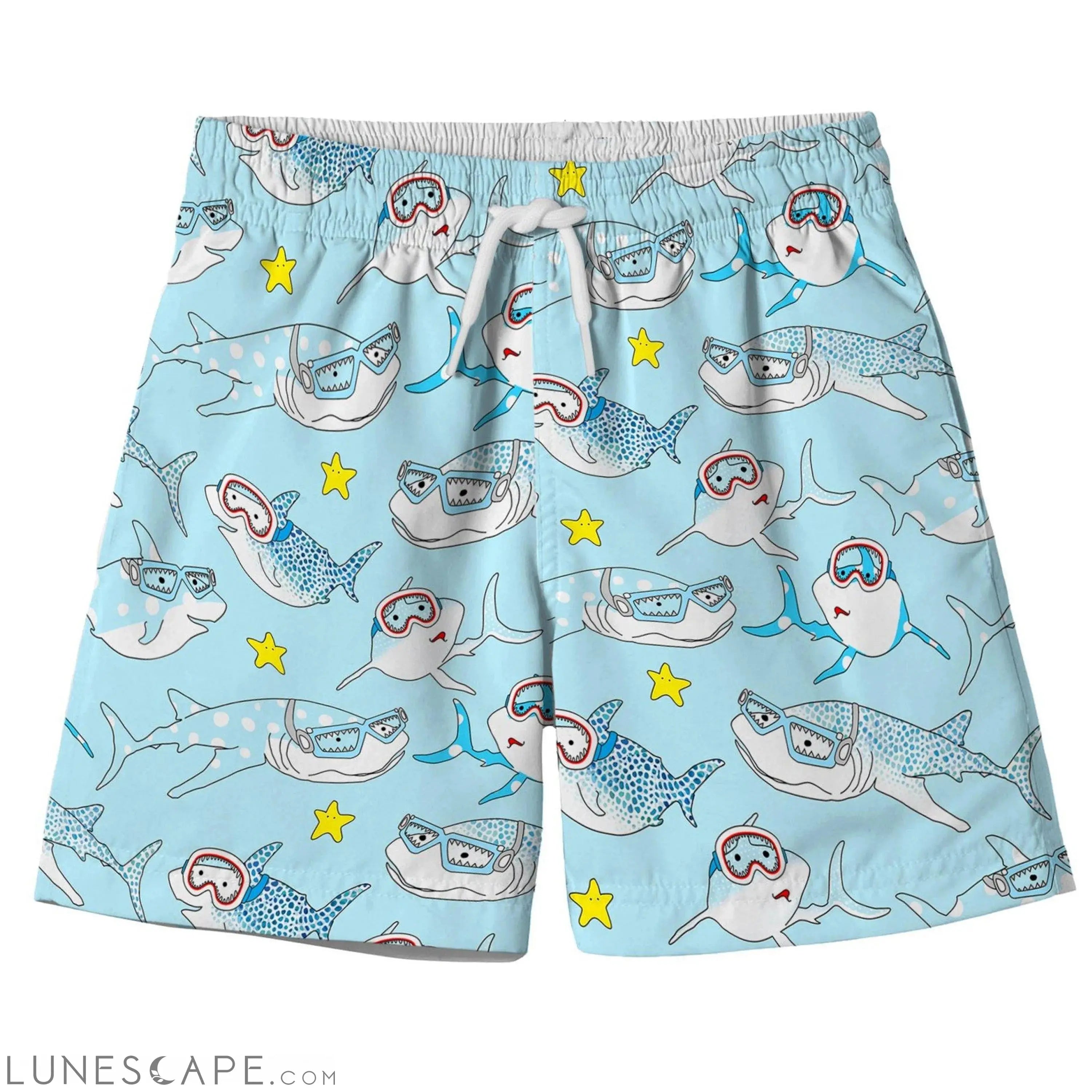 Goggle Shark Board Shorts LUNESCAPE