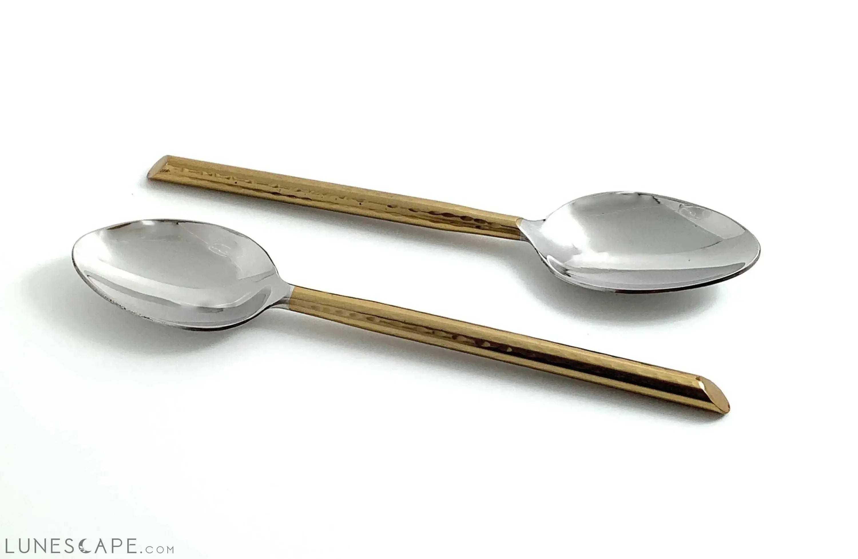 Gold Dinner Spoons - Set of 6 LUNESCAPE