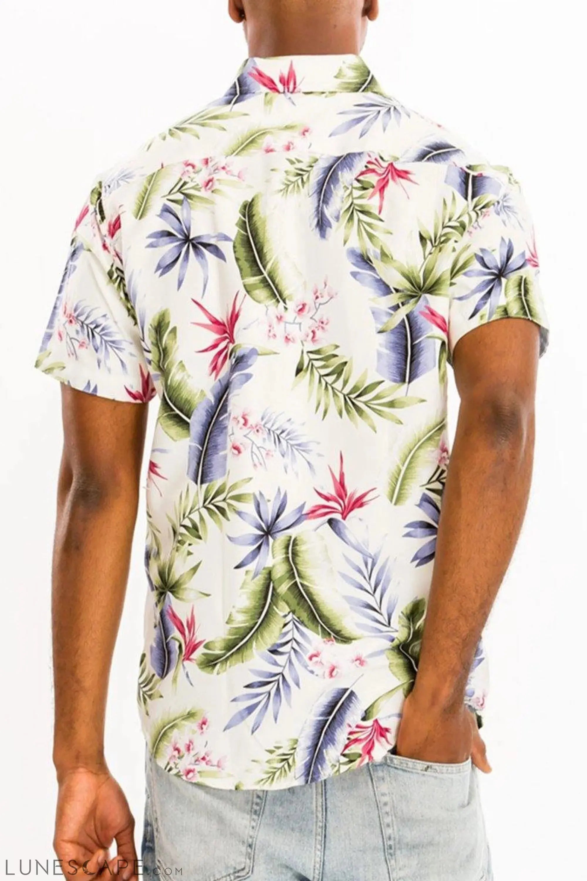 HAWAIIAN BUTTON DOWN SHIRT LUNESCAPE