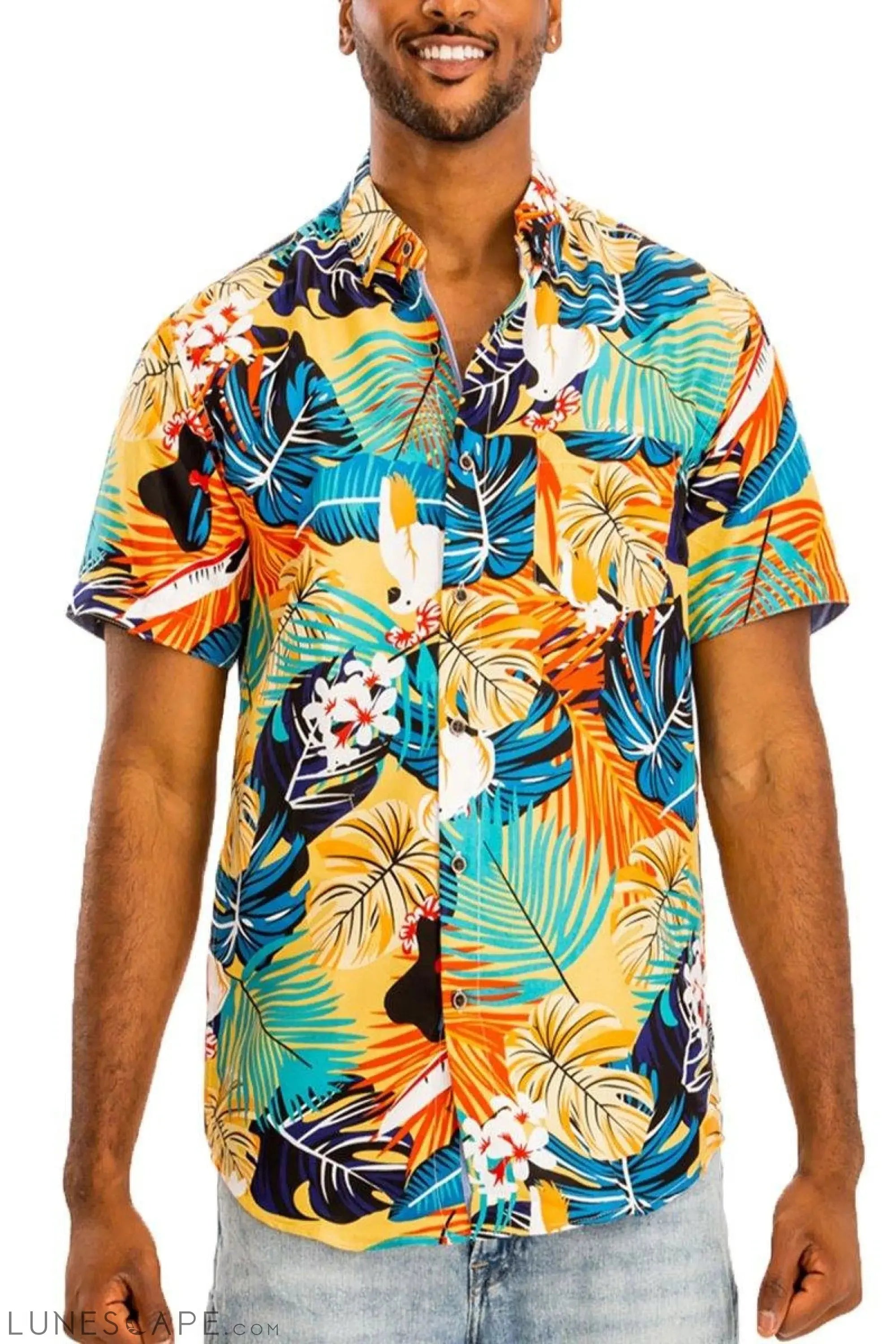 HAWAIIAN BUTTON DOWN SHIRT LUNESCAPE